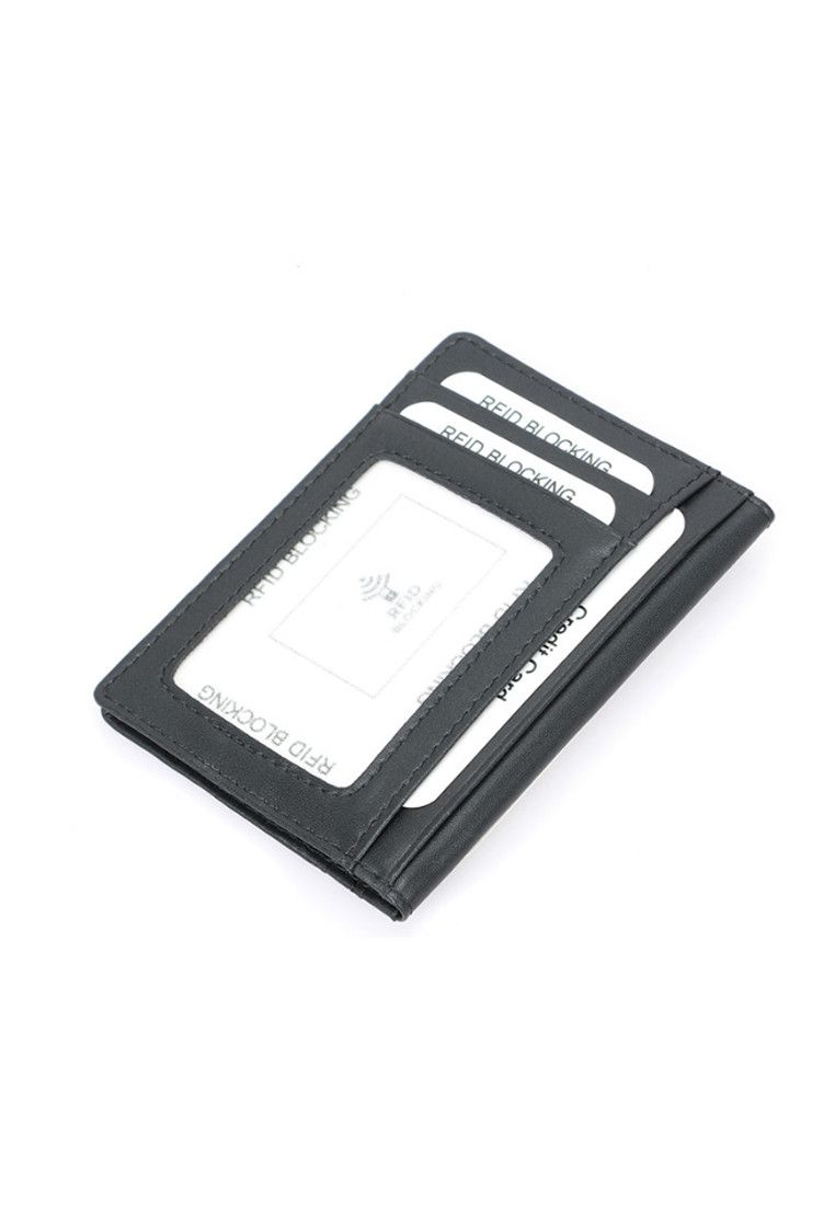Other Black Grained Leather RFID Card Holder Size ONE SIZE - 4 Thumbnail