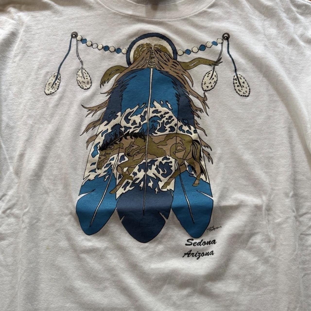Other Vintage 90s Sedona, Arizona Native American Graphic Tee Size US XL / EU 56 / 4 - 2 Thumbnail