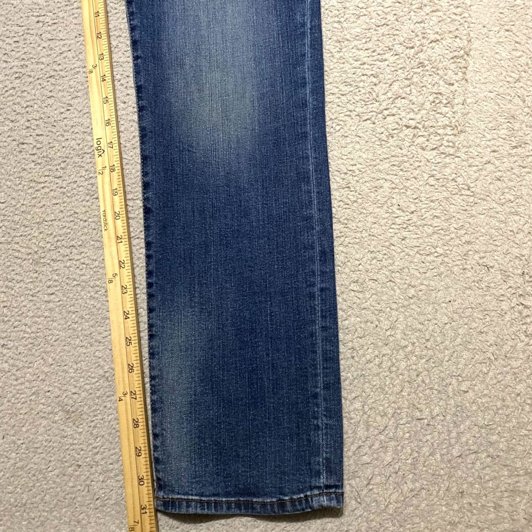 Lee Lee Jeans Mens 30x34 Blue Denim Extreme Motion Medium Wash Straight Mid Rise Size US 30 / EU 46 - 6 Thumbnail