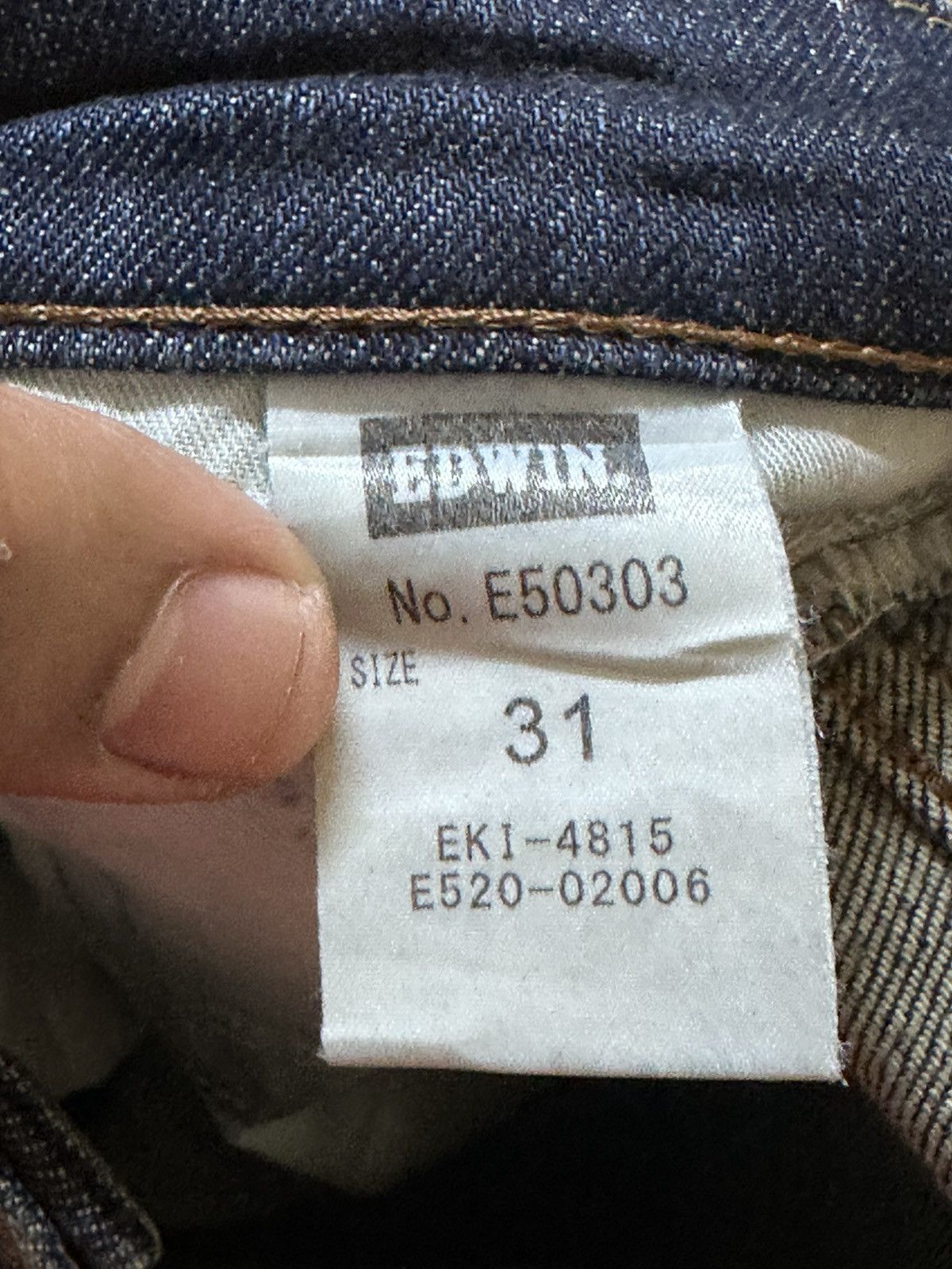 Edwin Vintage Edwin 503 Straight Cut Mudwash Denim Size US 31 - 5 Thumbnail