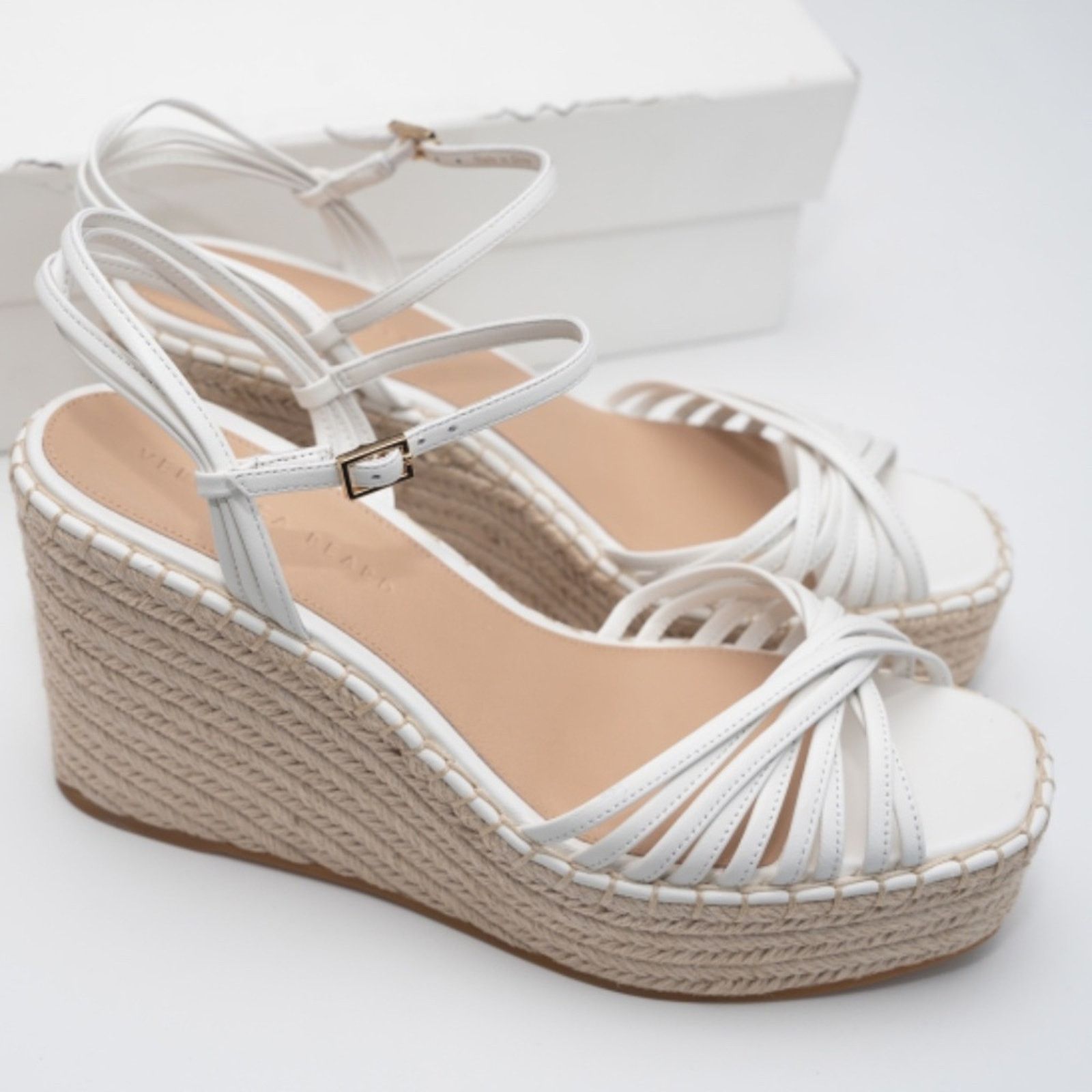 Veronica Beard Veronica Beard. Ravina Ankle Strap Espadrille Wedge Sandals Size US 10 / IT 40 - 3 Thumbnail