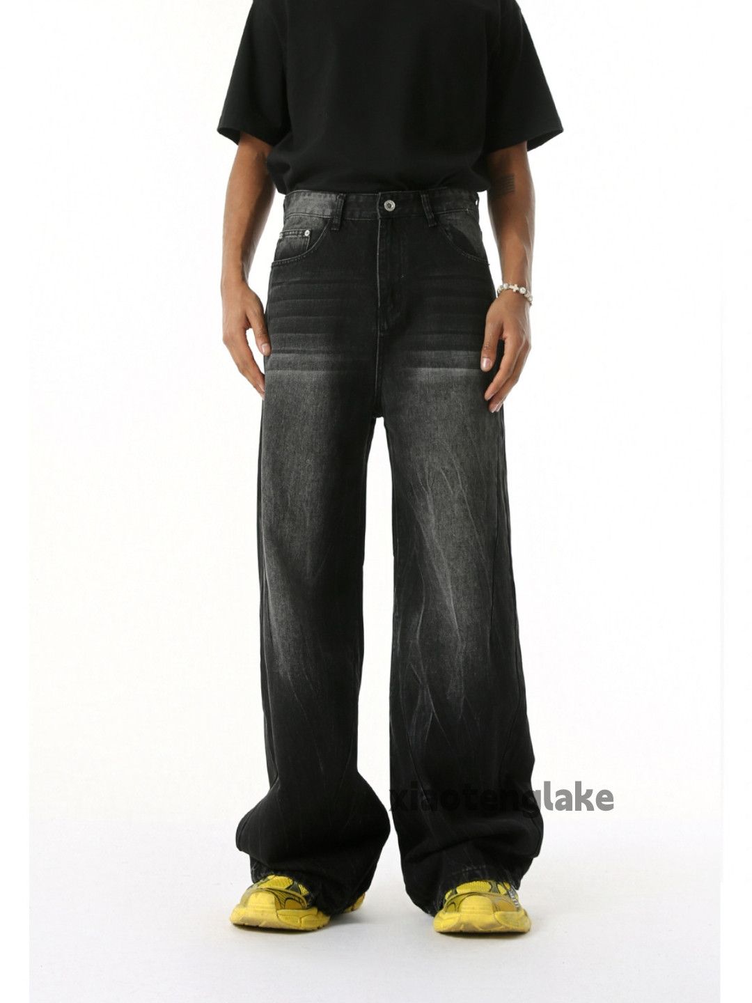 Jean × Vintage Washed faded cleanfit yuppie bootcut flared punk jeans Size US 31 - 2 Thumbnail