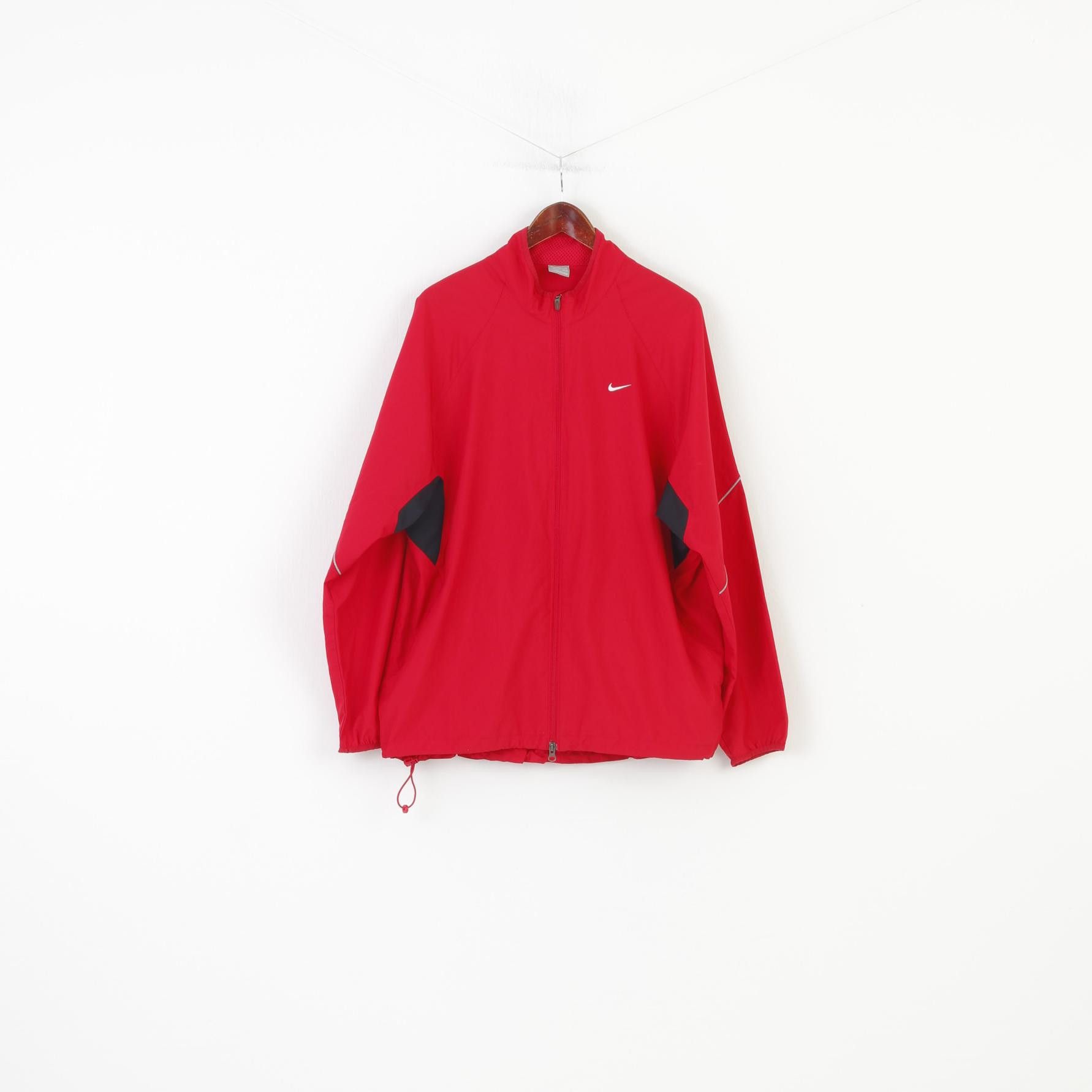 Nike × Vintage Nike Men XL Jacket Red Sport Full Zipper 10579 Size US XL / EU 56 / 4 - 1 Thumbnail