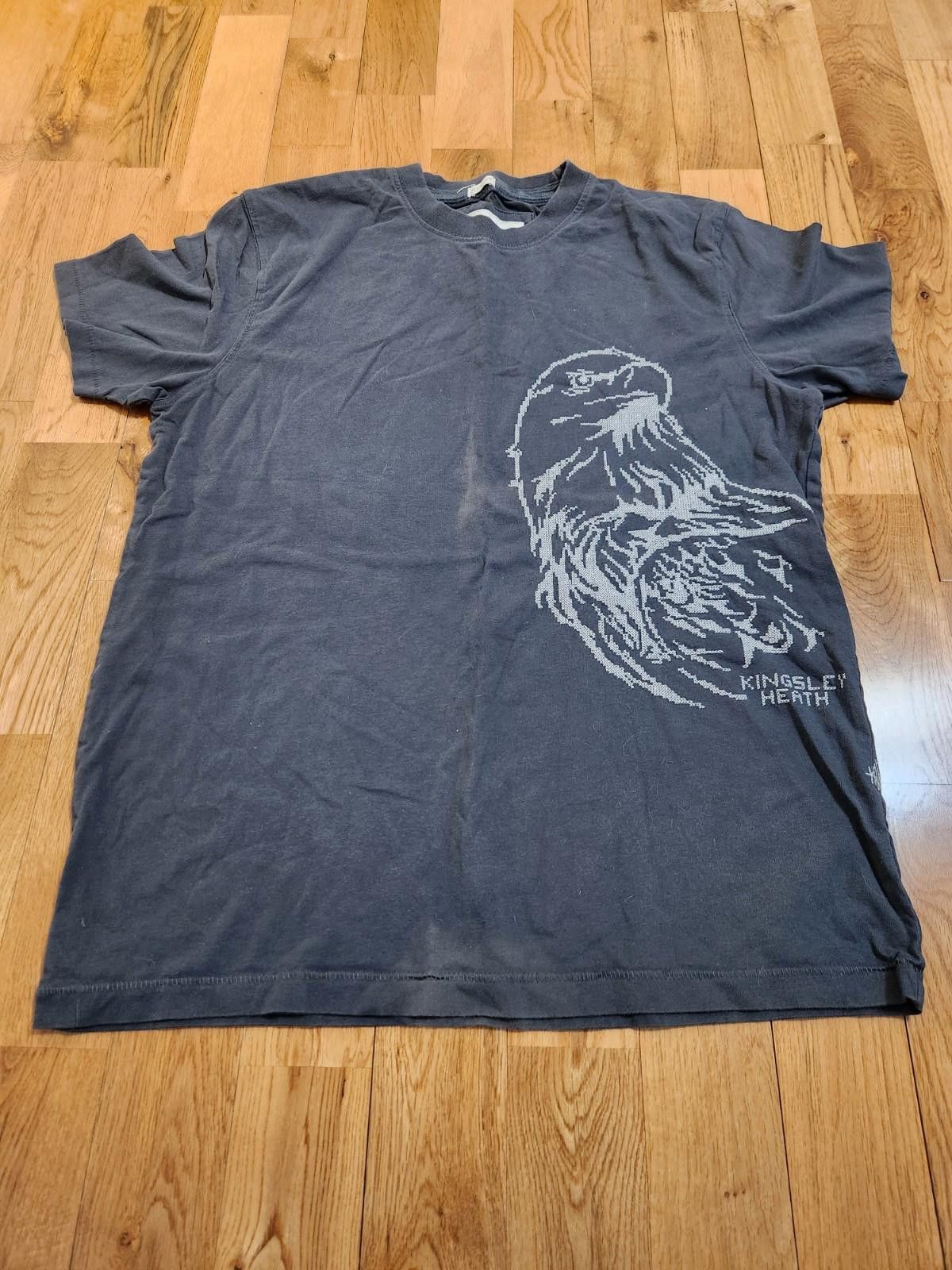 Designer Vintage Kingsley Heath Embroidered Eagle T-Shirt L Size US L / EU 52-54 / 3 - 1 Thumbnail