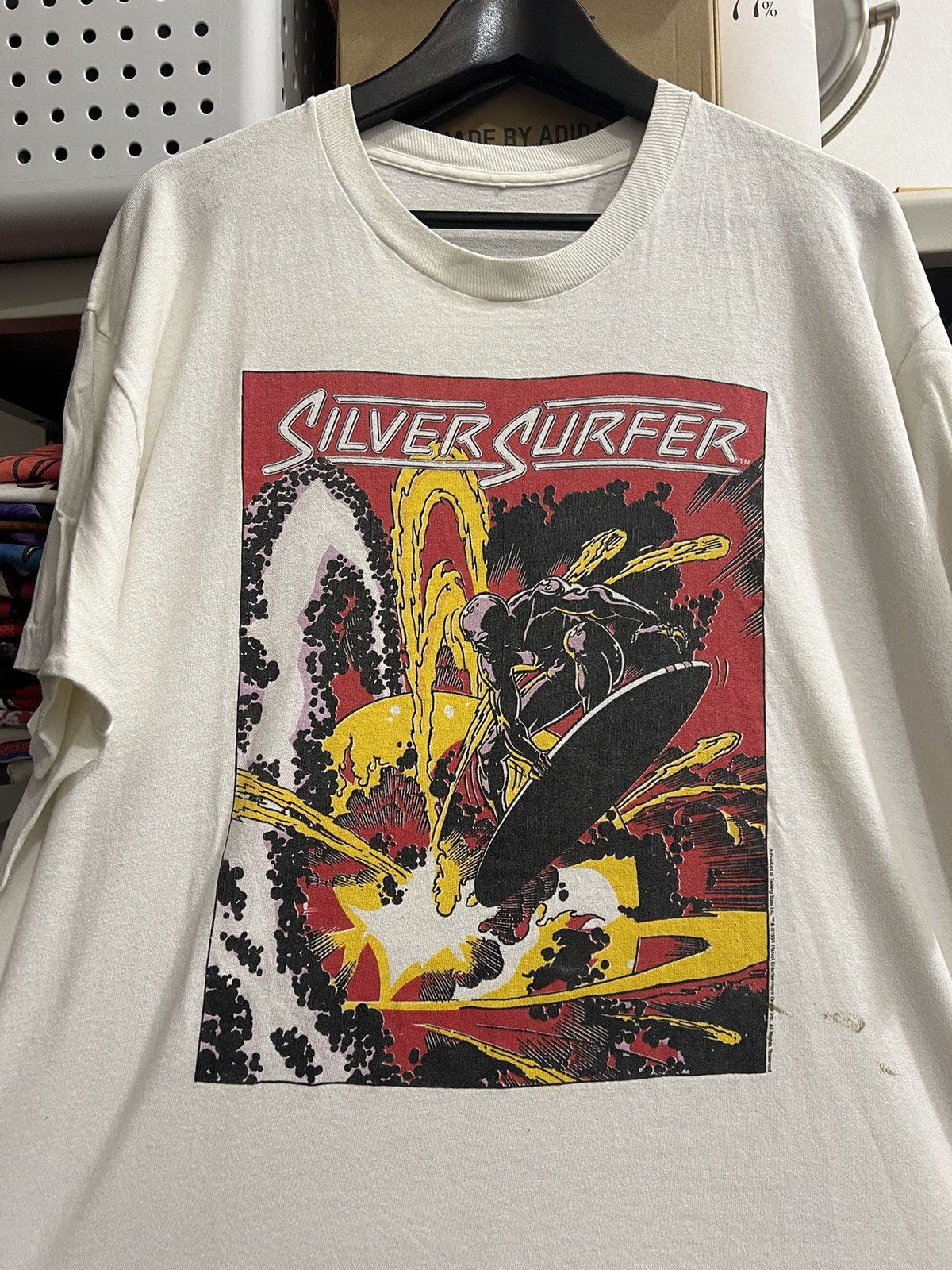 Fruit Of The Loom × Marvel Comics × Vintage 1991 Silver Surfer Talking Tops Rare XXL Size US XXL / EU 58 / 5 - 2 Thumbnail