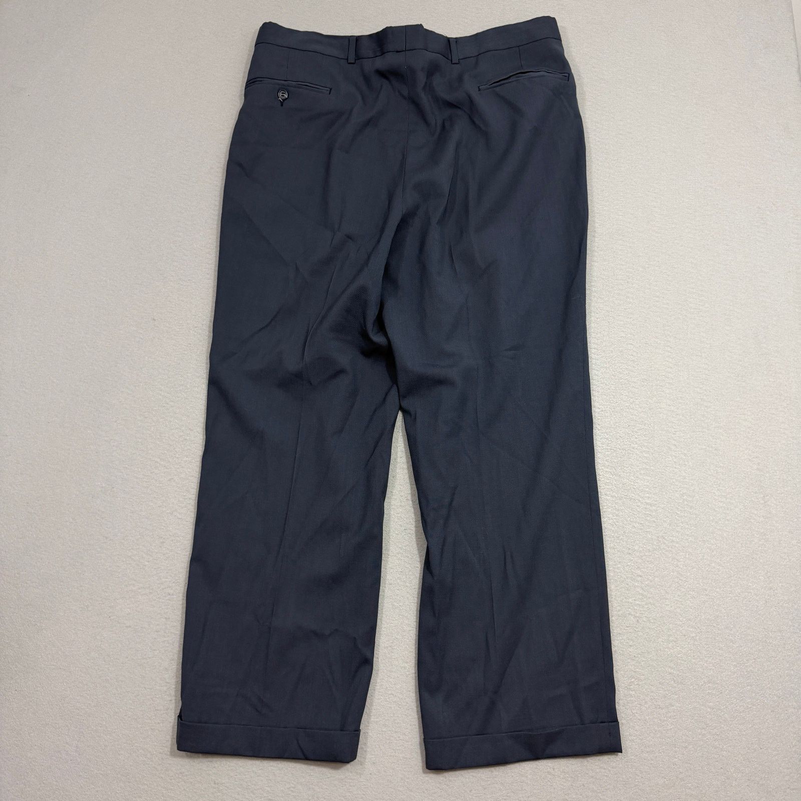 Vintage Vintage Palm Beach Pleated Trousers Men's 36x30 Blue 80s Size US 36 / EU 52 - 6 Thumbnail