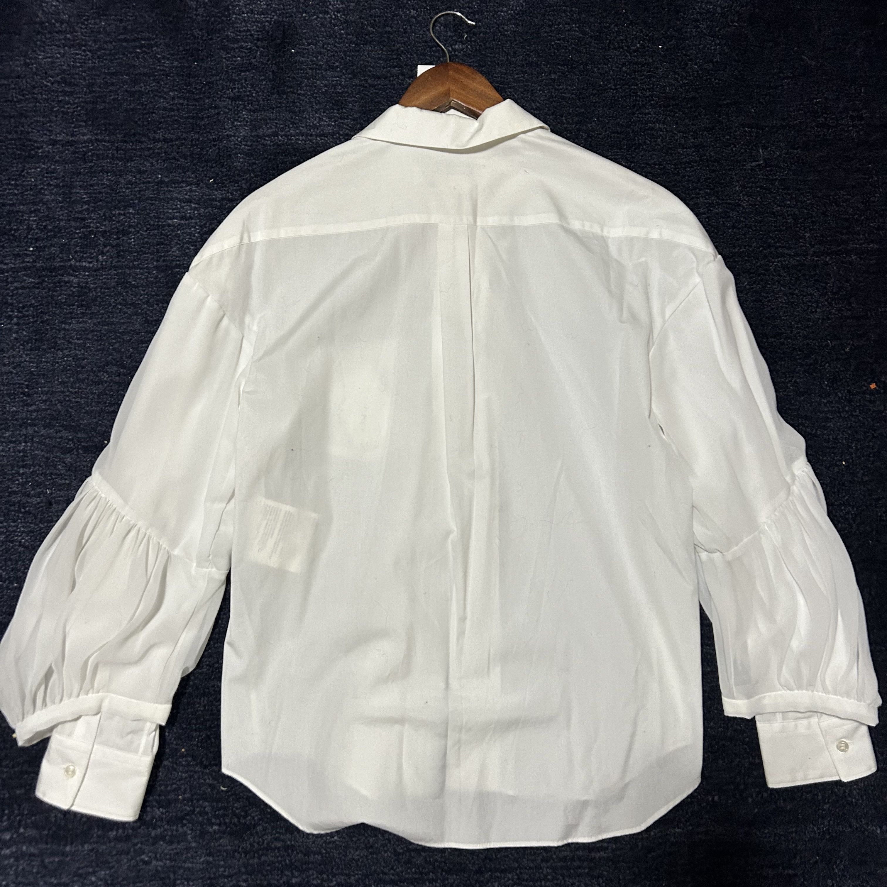 Comme des Garcons White Collared Blouse Size M / US 6-8 / IT 42-44 - 3 Thumbnail