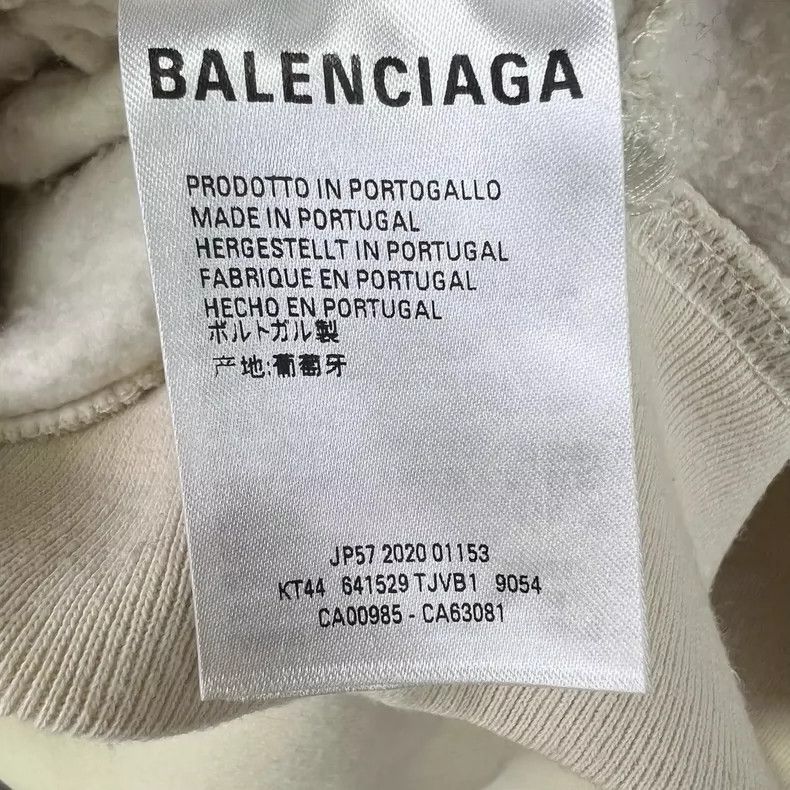 Balenciaga Balenciaga Off-white embroidered LOGO hooded sweater Size US M / EU 48-50 / 2 - 4 Thumbnail