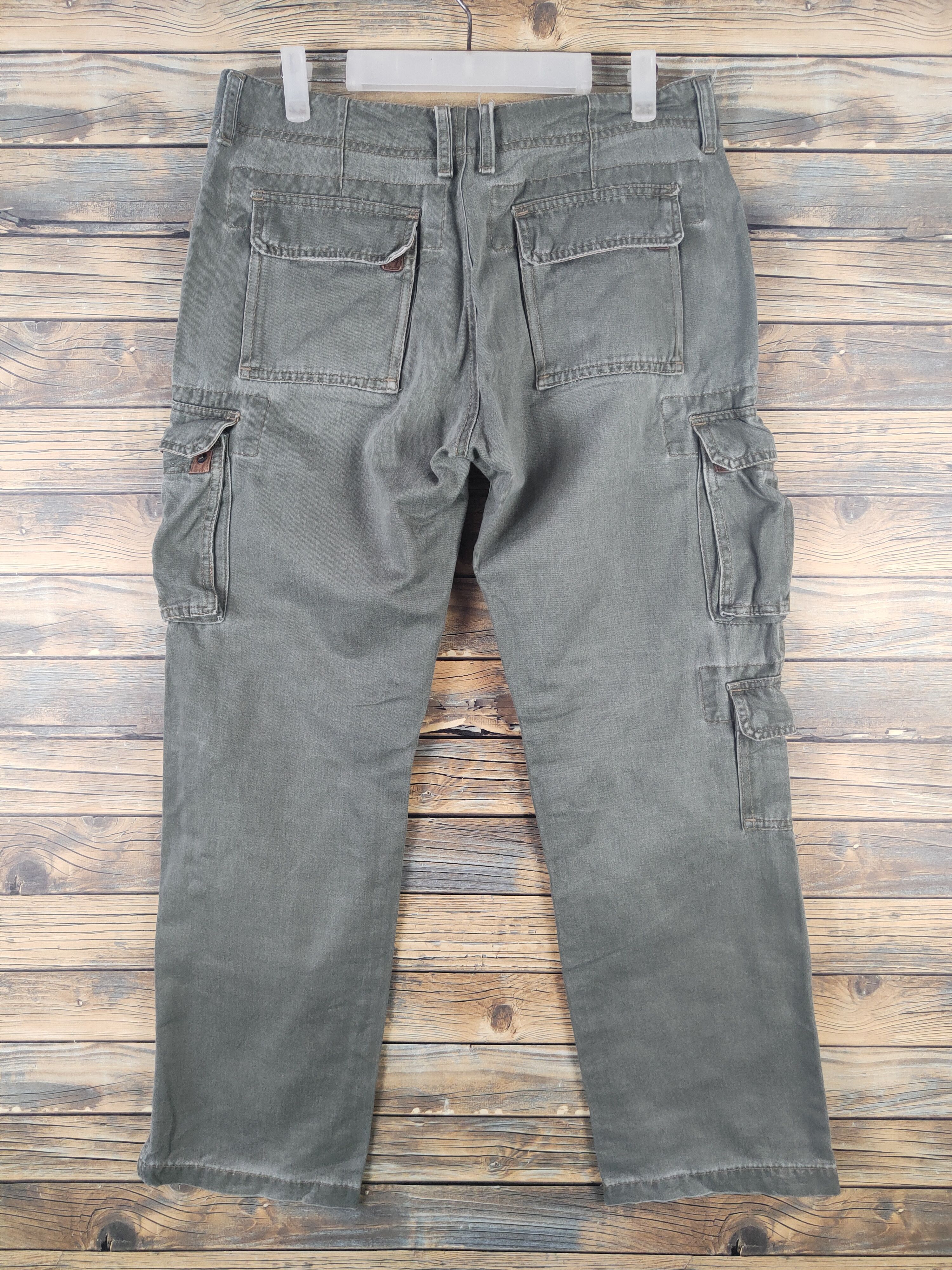 Japanese Brand DLL Ignio Green Multipocket Tactical Cargo Pants #712 Size US 31 - 7 Thumbnail