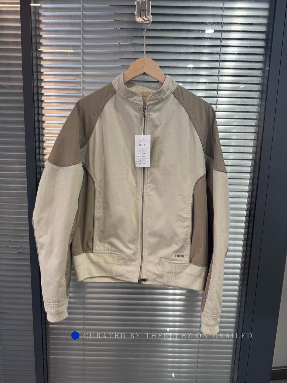 Dior Beige Colorblock Zip-Up Jacket in Size L Size US L / EU 52-54 / 3 - 1 Thumbnail