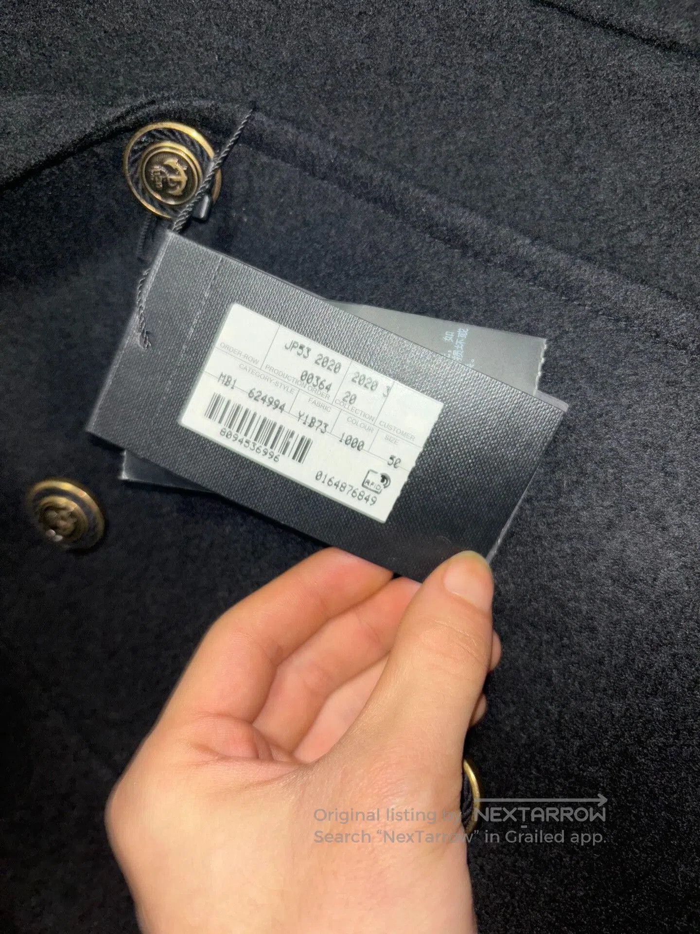 Anthony Vaccarello Saint Laurent 2020FW Gold Button Military Coat. Size US M / EU 48-50 / 2 - 7 Thumbnail