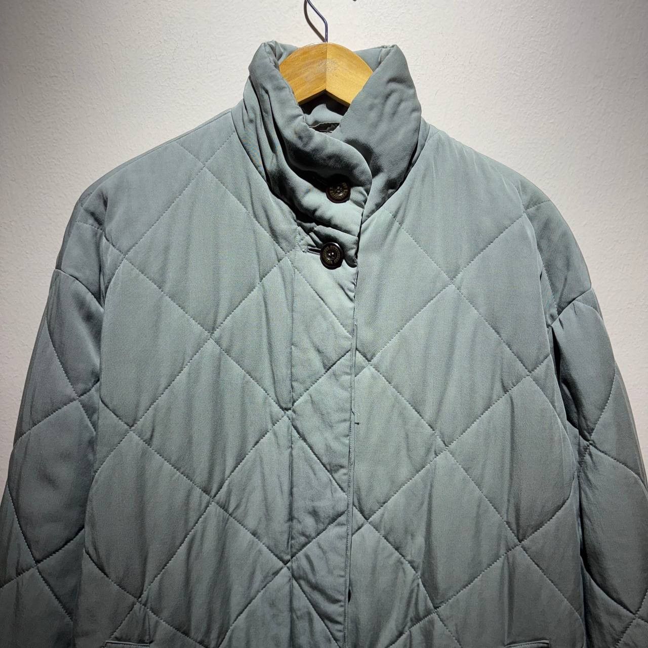 Burberry Vintage 1980’s Burberrys Mint Quilted Winter Parka Jacket Size US XL / EU 56 / 4 - 3 Thumbnail