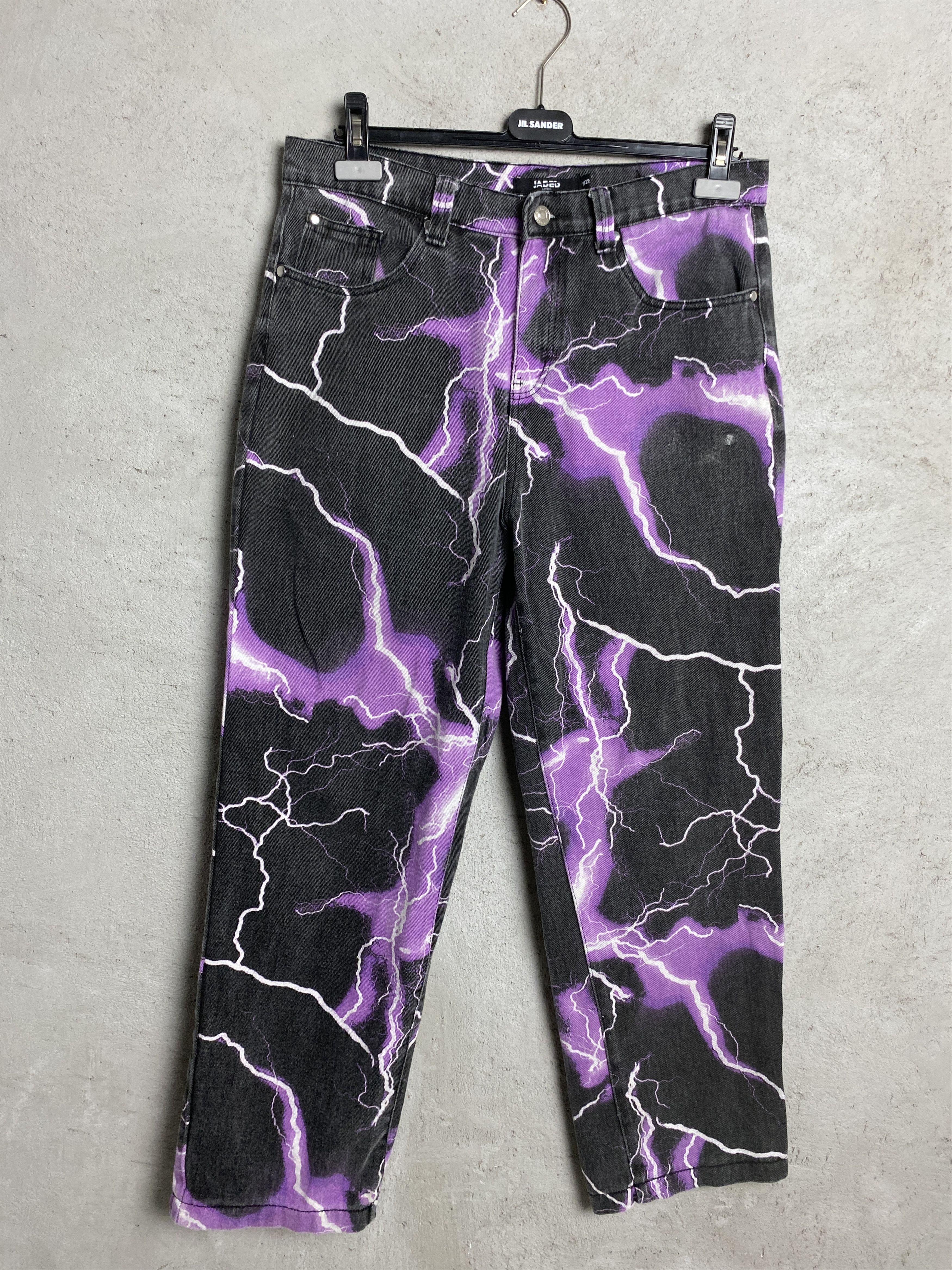 Jaded London Jaded London lightning pants denim y2k 00s Size US 32 / EU 48 - 1 Thumbnail