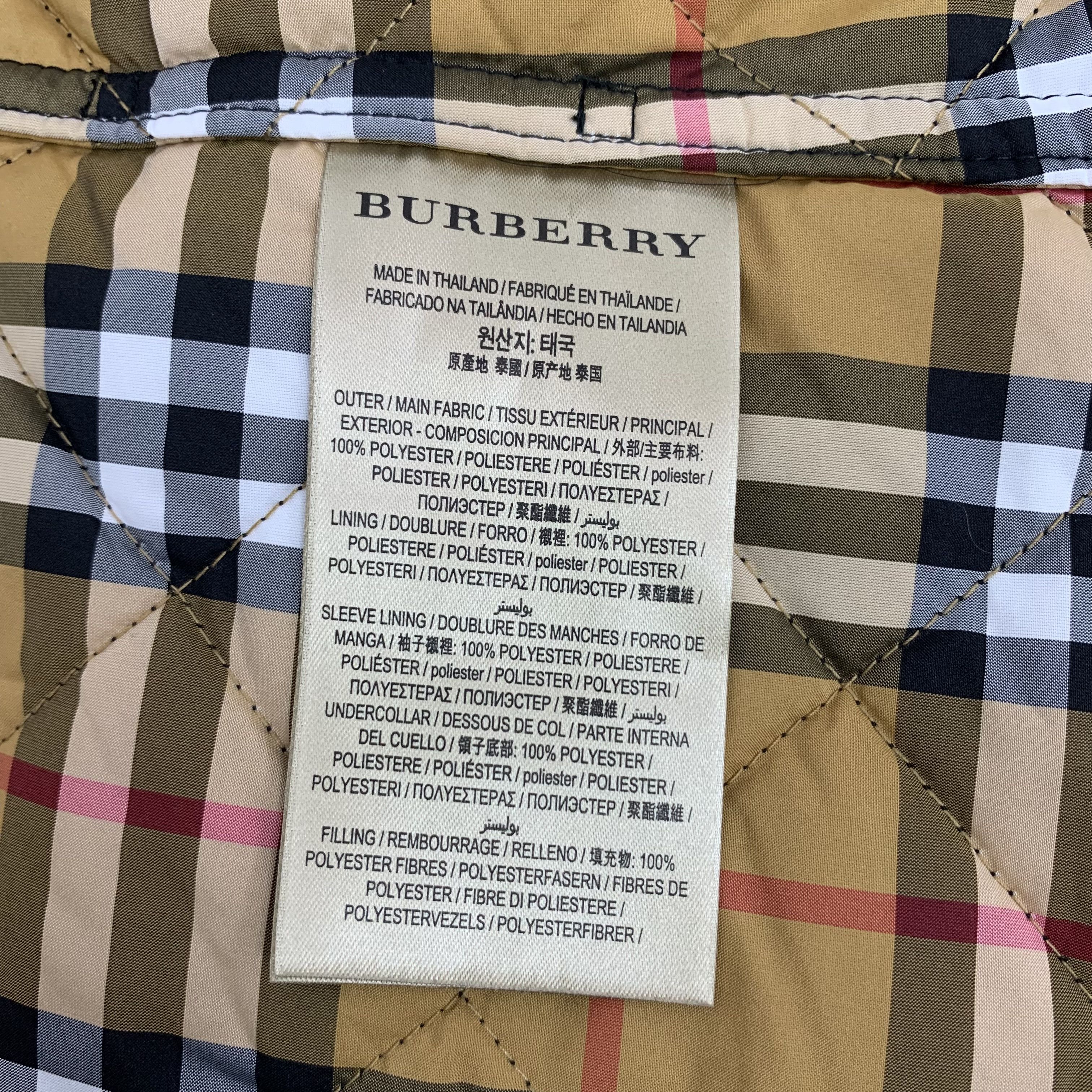 Burberry Burberry Quilted Belted Jacket Black (XS) Size XS / US 0-2 / IT 36-38 - 6 Thumbnail
