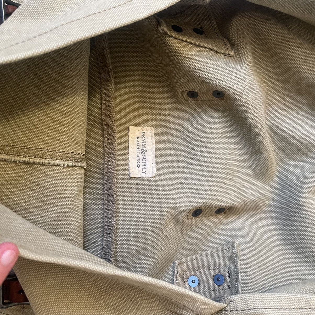 Denim & Supply Ralph Lauren × Vintage Vintage Ralph Lauren Military Messenger Bag Denim & Supply Size ONE SIZE - 9 Thumbnail