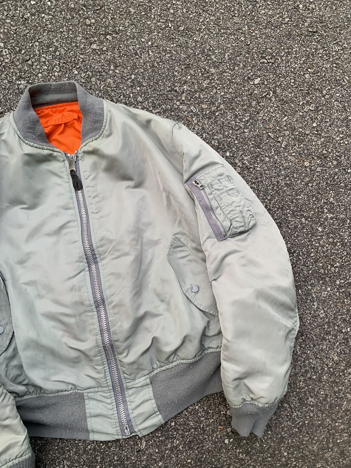 Alpha Industries 🪖VINTAGE ALPHA INDUSTRIES MA-1 FLYERS BOMBER JACKET Size US L / EU 52-54 / 3 - 5 Thumbnail