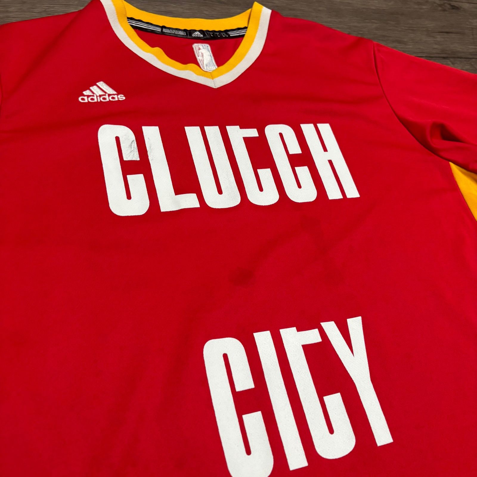 Adidas × NBA Adidas Houston Rockets Clutch City Backetball Jersey Sz L Size US L / EU 52-54 / 3 - 2 Thumbnail