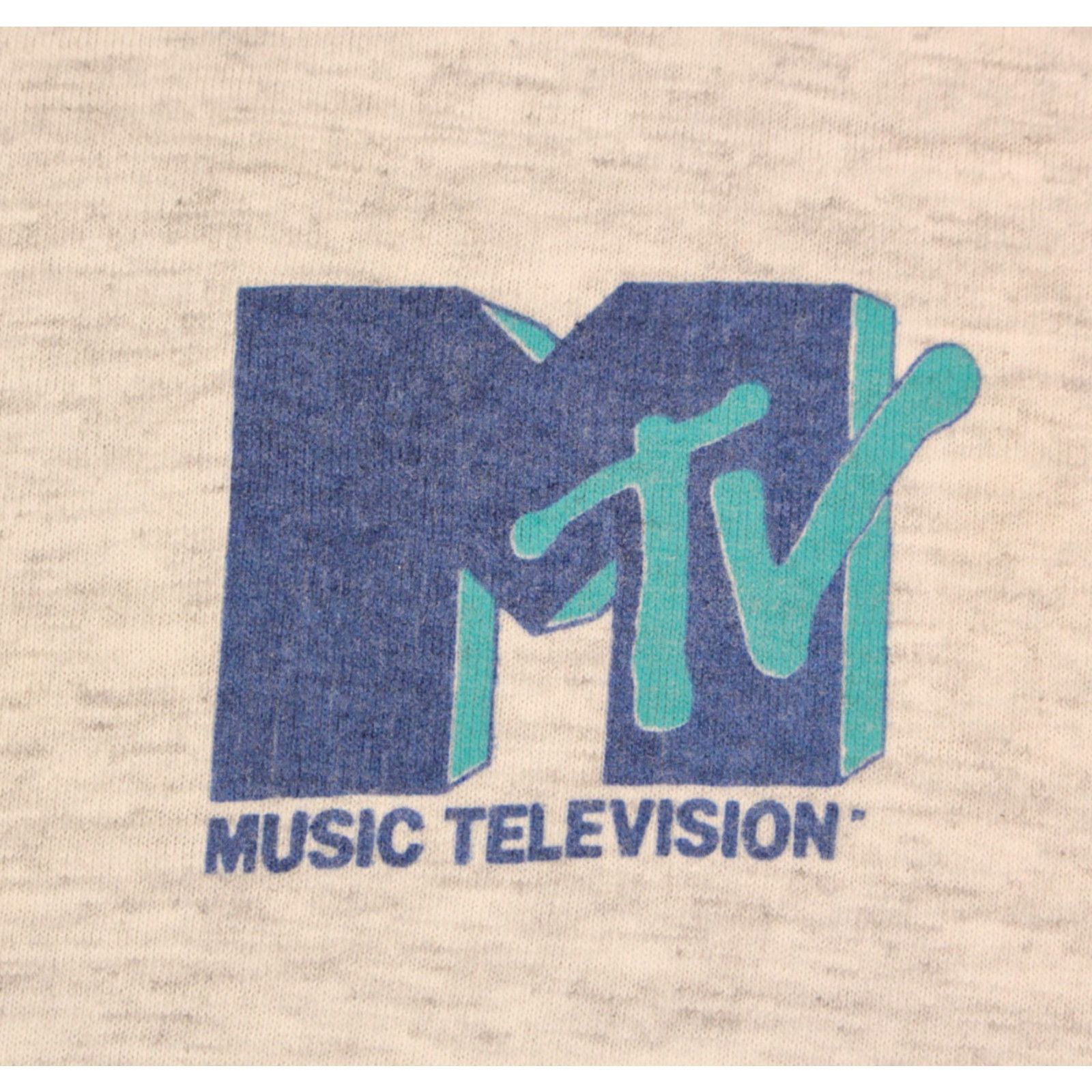 Vintage VINTAGE Men’s MTV Logo TShirt XL Gray/Blue 1990s Volunteer Graphic Tee Mens Shirt 90s T-Shirt Size US XL / EU 56 / 4 - 3 Thumbnail