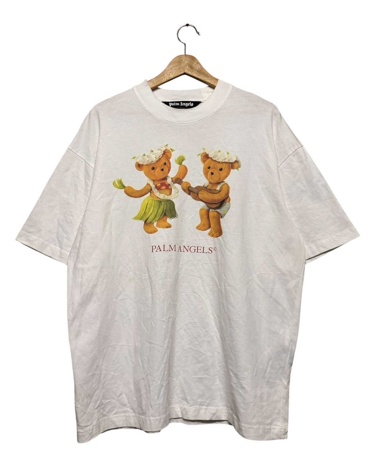 Palm Angels Palm Angles Dancing Bear Oversized Tee Size US M / EU 48-50 / 2 - 1 Thumbnail