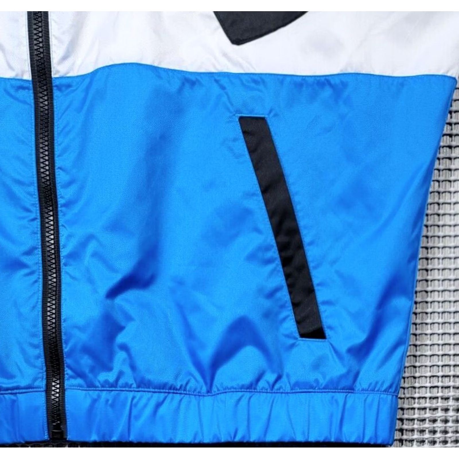 Reebok Reebok Womens Windbreaker Jacket Sz M Blue White Colorblock Jacket Size M / US 6-8 / IT 42-44 - 7 Thumbnail