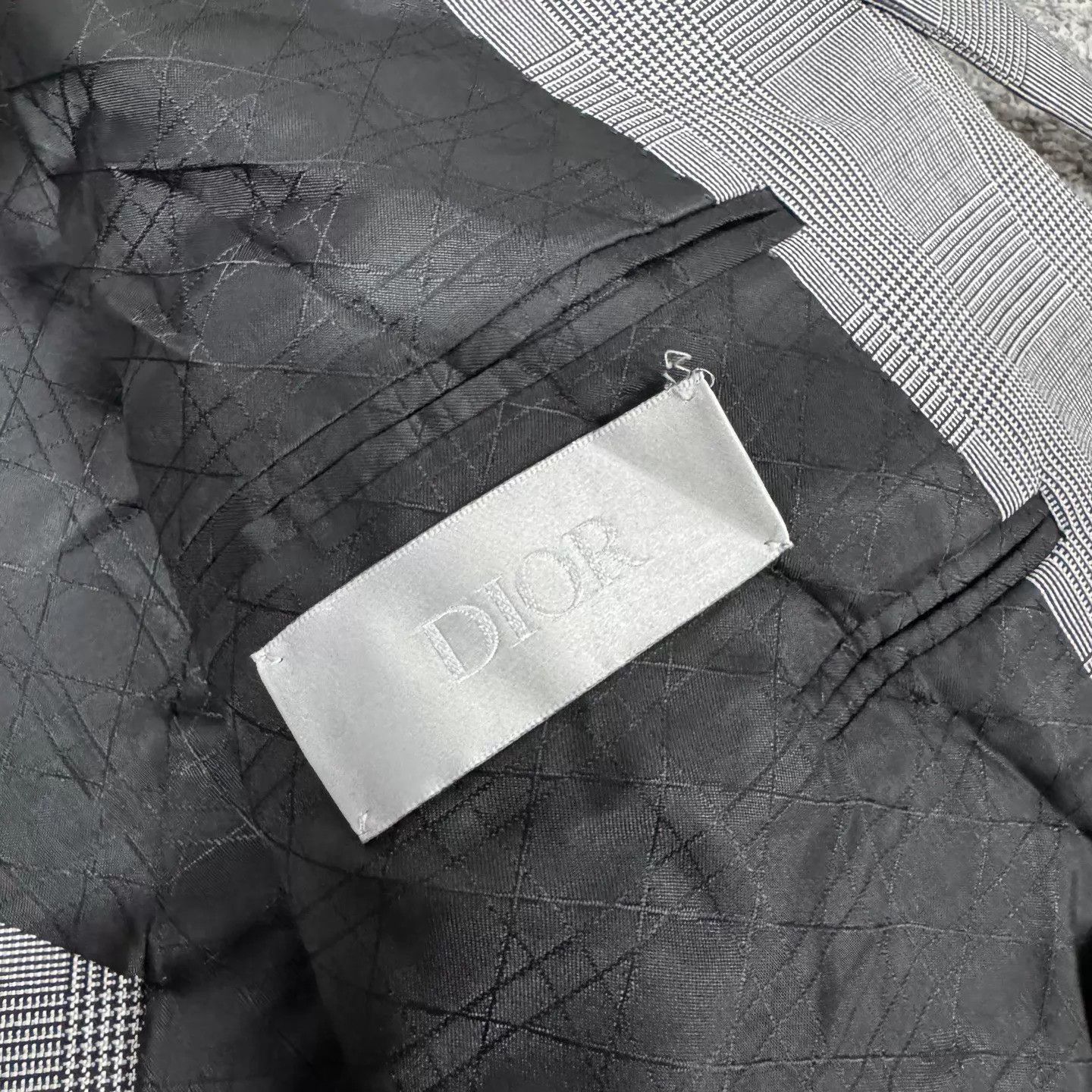 Dior Dior CD Brooch Strap Double-Breasted Glen Blazer 44 Size 44S - 7 Thumbnail