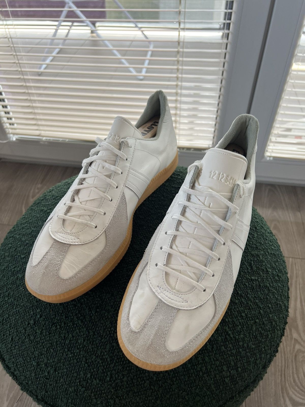Vintage ‼️VINTAGE ARCHIVAL BW SPORT GAT LEATHERS ARMY TRAINERS SHOES‼️ Size US 12.5 / EU 45-46 - 13 Thumbnail