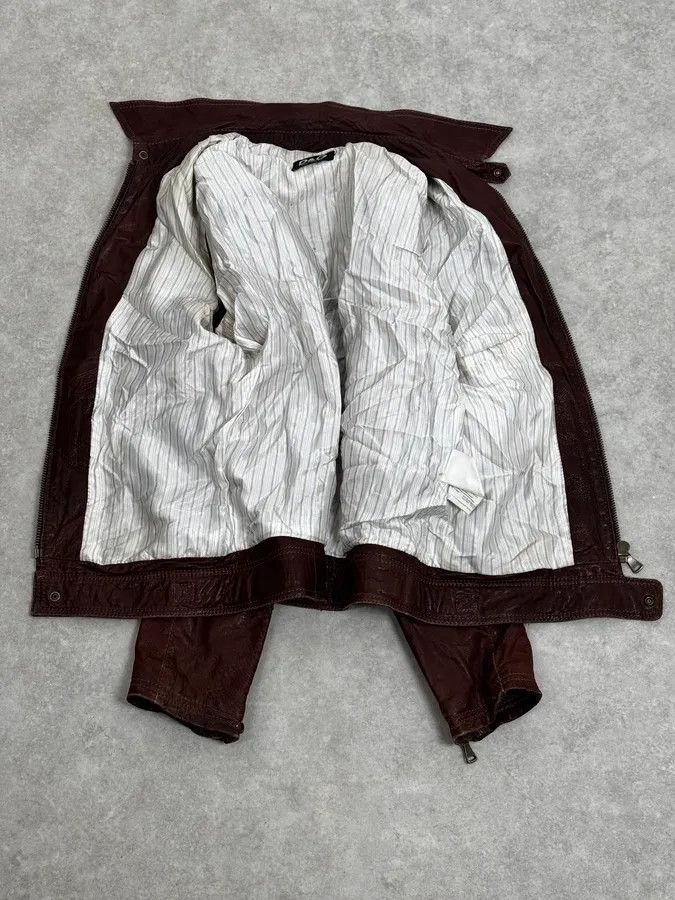 Dolce & Gabbana 2000s Dolce & Gabbana Bordeaux Leather Premium Jacket Size US M / EU 48-50 / 2 - 7 Thumbnail