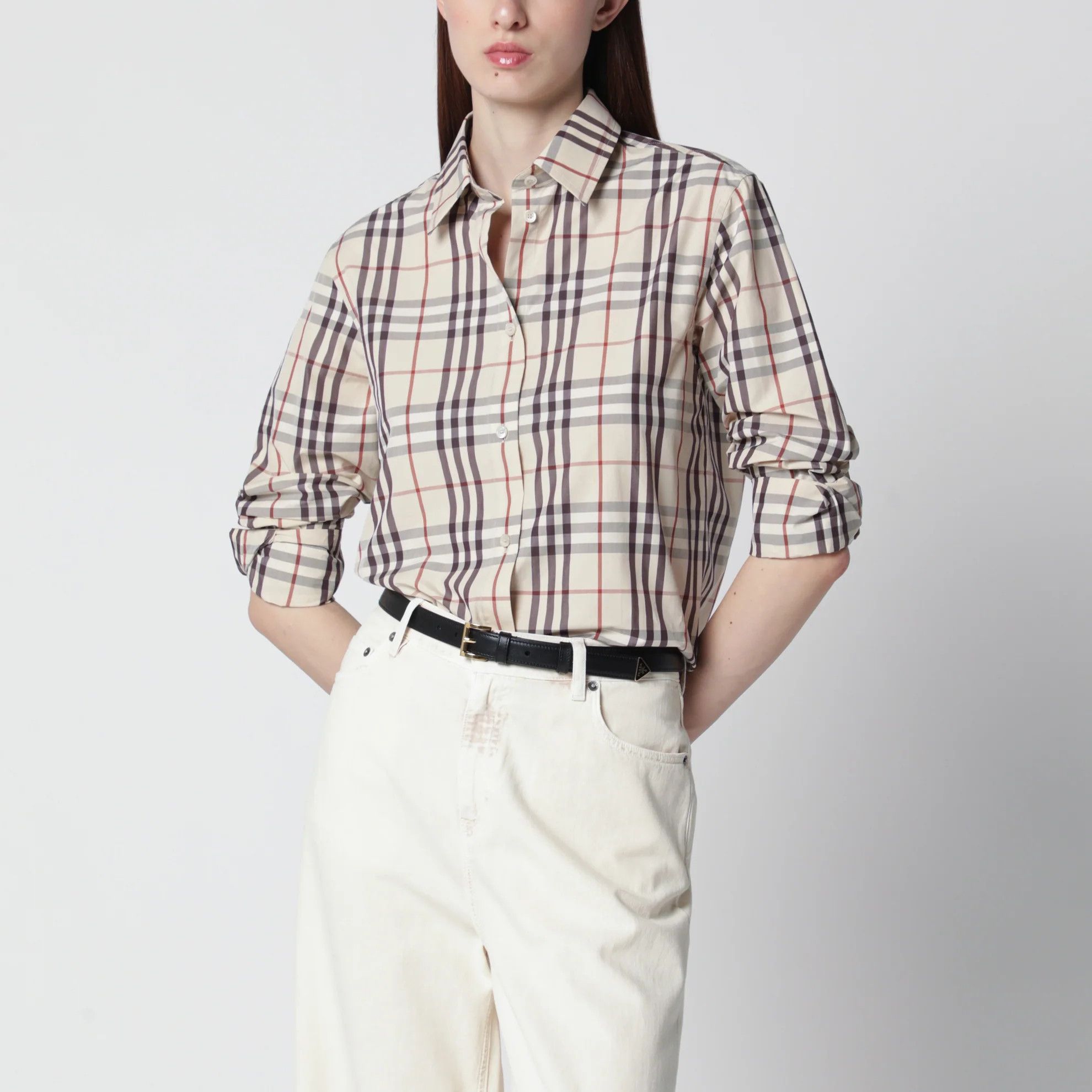 Burberry o1d2blof0426 Check Shirt in Multicolor Size XS / US 0-2 / IT 36-38 - 1 Thumbnail