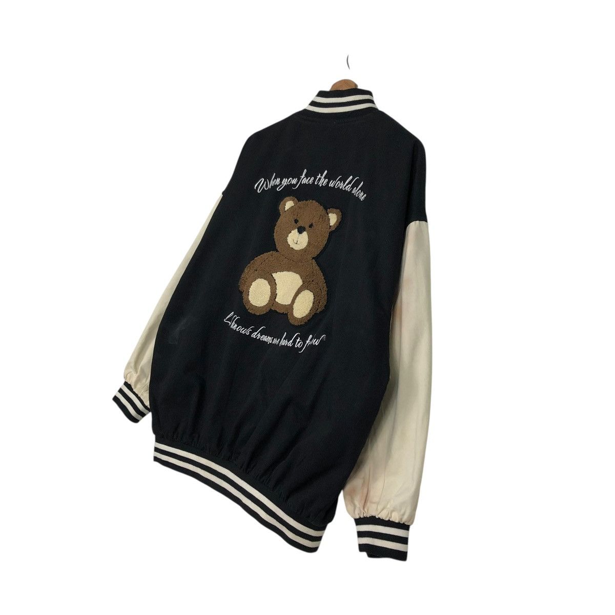 Japanese Brand 🔥VINTAGE BOMBER JACKET VARSITY HOOK BIG LOGO DESIGN CARTOON Size US XL / EU 56 / 4 - 12 Thumbnail
