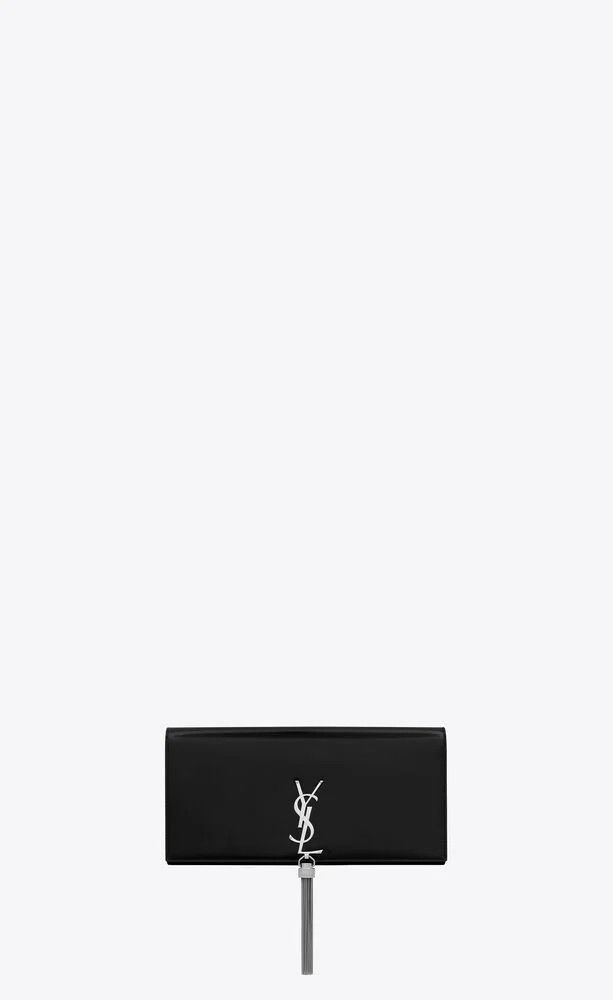 Saint Laurent Paris o1b1hav110125 Size: OS / Kate Clutch Brushed Leather Black Size ONE SIZE - 1 Thumbnail