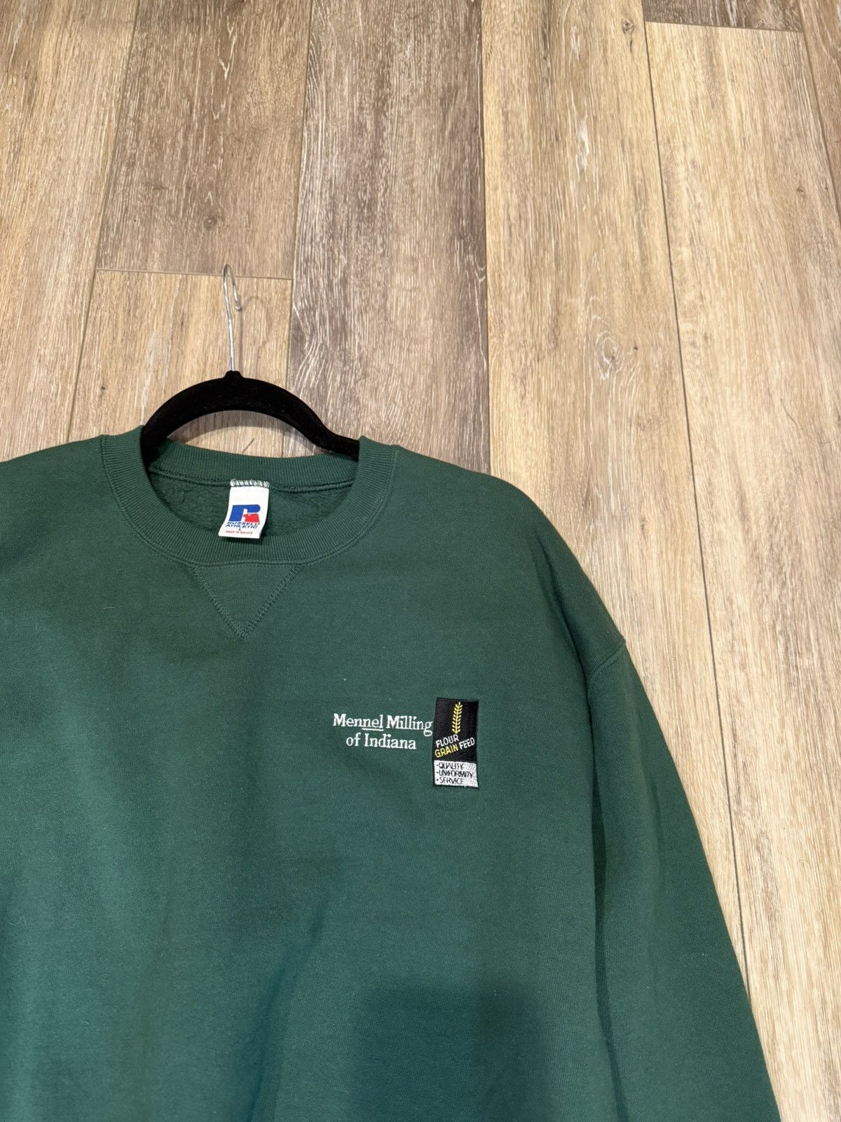 Vintage 🚨 GREEN RUSSEL VINTAGE CREW 🚨 Size US L / EU 52-54 / 3 - 2 Thumbnail