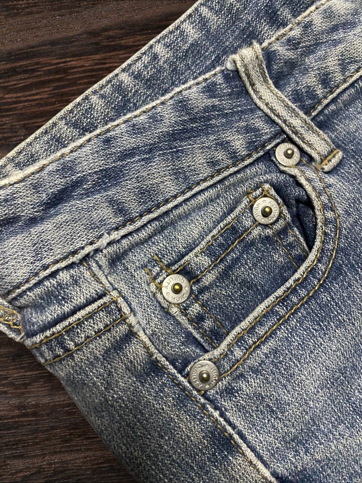 Japanese Brand Vtg Japanese Brand Glacer Light Wash Distressed Flare Jeans Size US 29 - 7 Thumbnail
