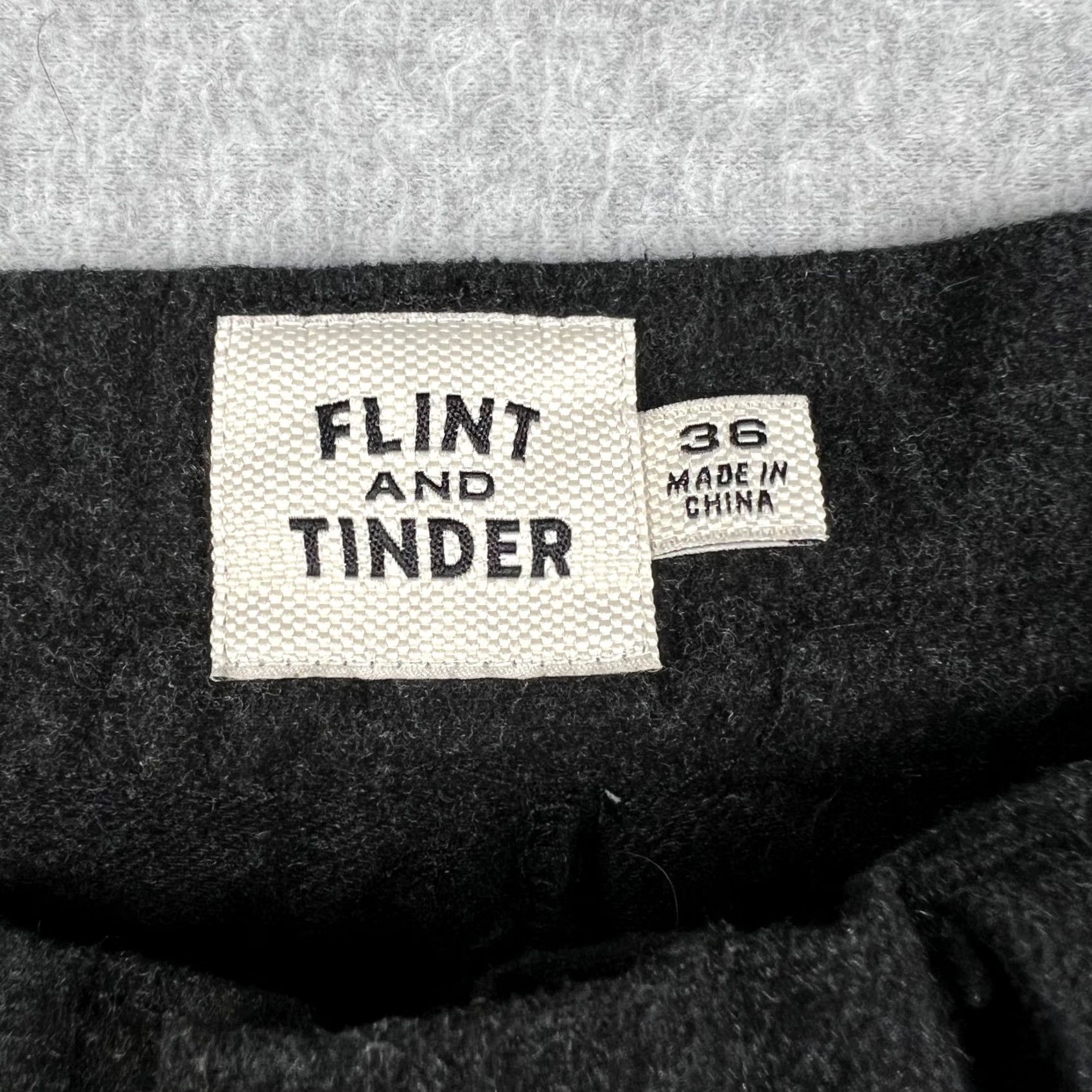 Flint And Tinder Flint & Tinder Men Straight Fit Stretch 36x30 Pants Gray Brushed Knit Casual Workwear Size US 36 / EU 52 - 3 Thumbnail