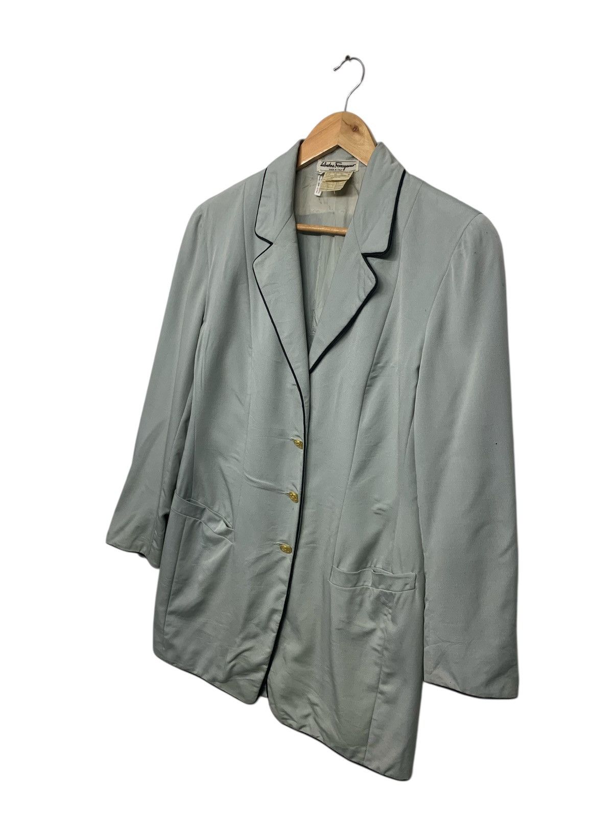 Designer × Salvatore Ferragamo × Vintage Rare Salvatore Ferragamo Button Ups Jacket Size M / US 6-8 / IT 42-44 - 2 Thumbnail