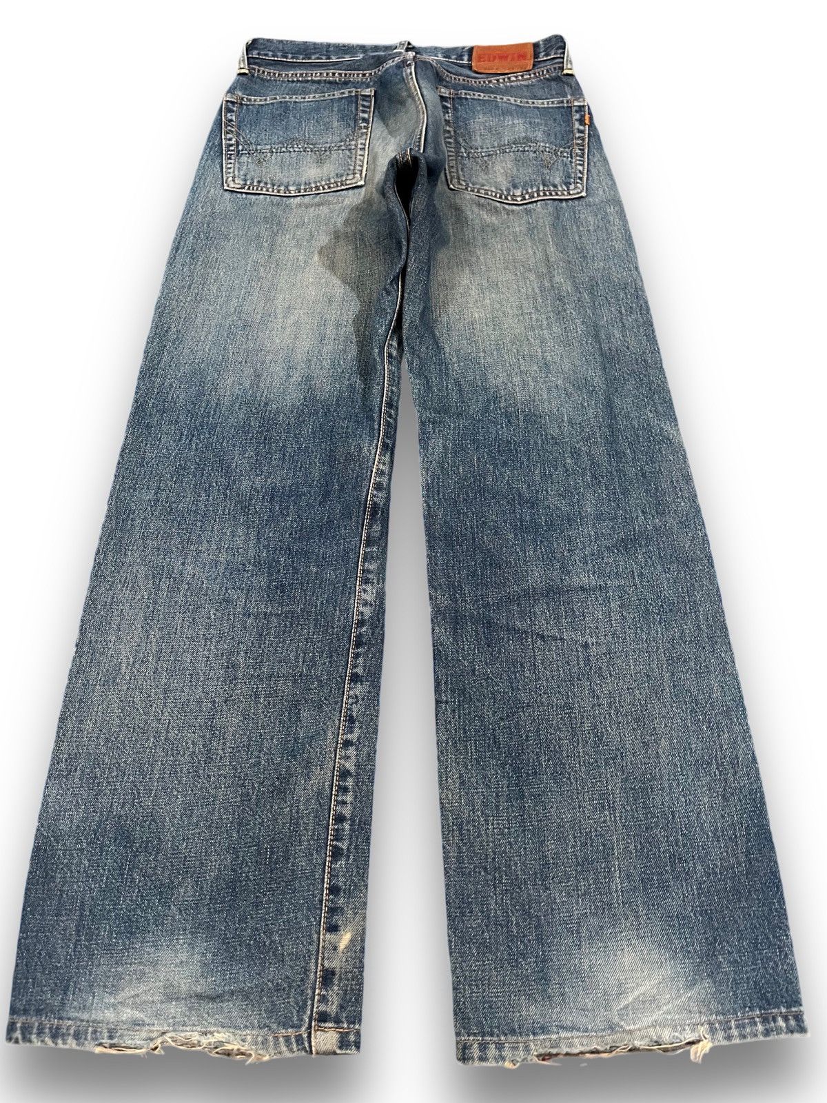 Edwin Vintage Edwin 505X Selvedge Distressed Denim Size US 29 - 6 Thumbnail