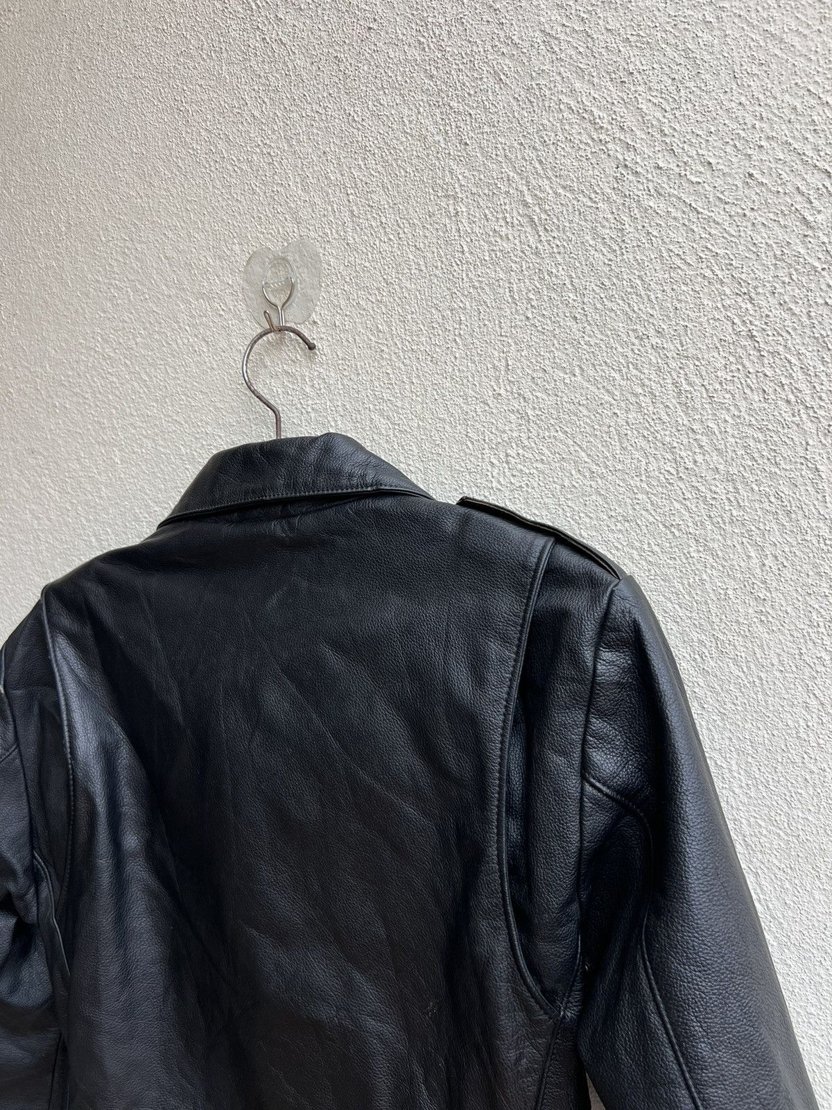 Leather Vintage KOMINE Japan Black Cow Leather Motorcycle Jacket Size US M / EU 48-50 / 2 - 17 Thumbnail