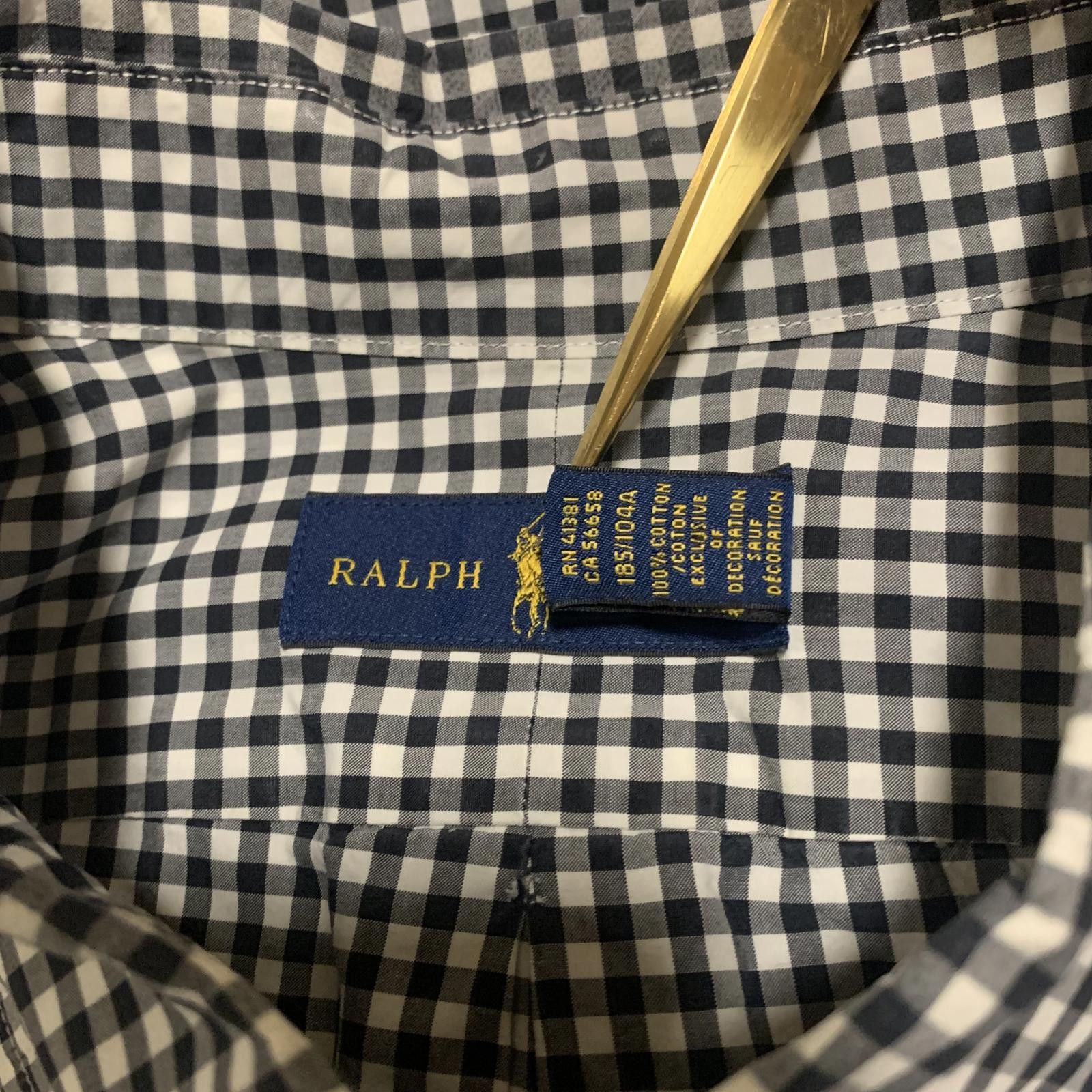 Polo Ralph Lauren Ralph Lauren XL Black White Check Button-Down Shirt Size US XL / EU 56 / 4 - 5 Thumbnail