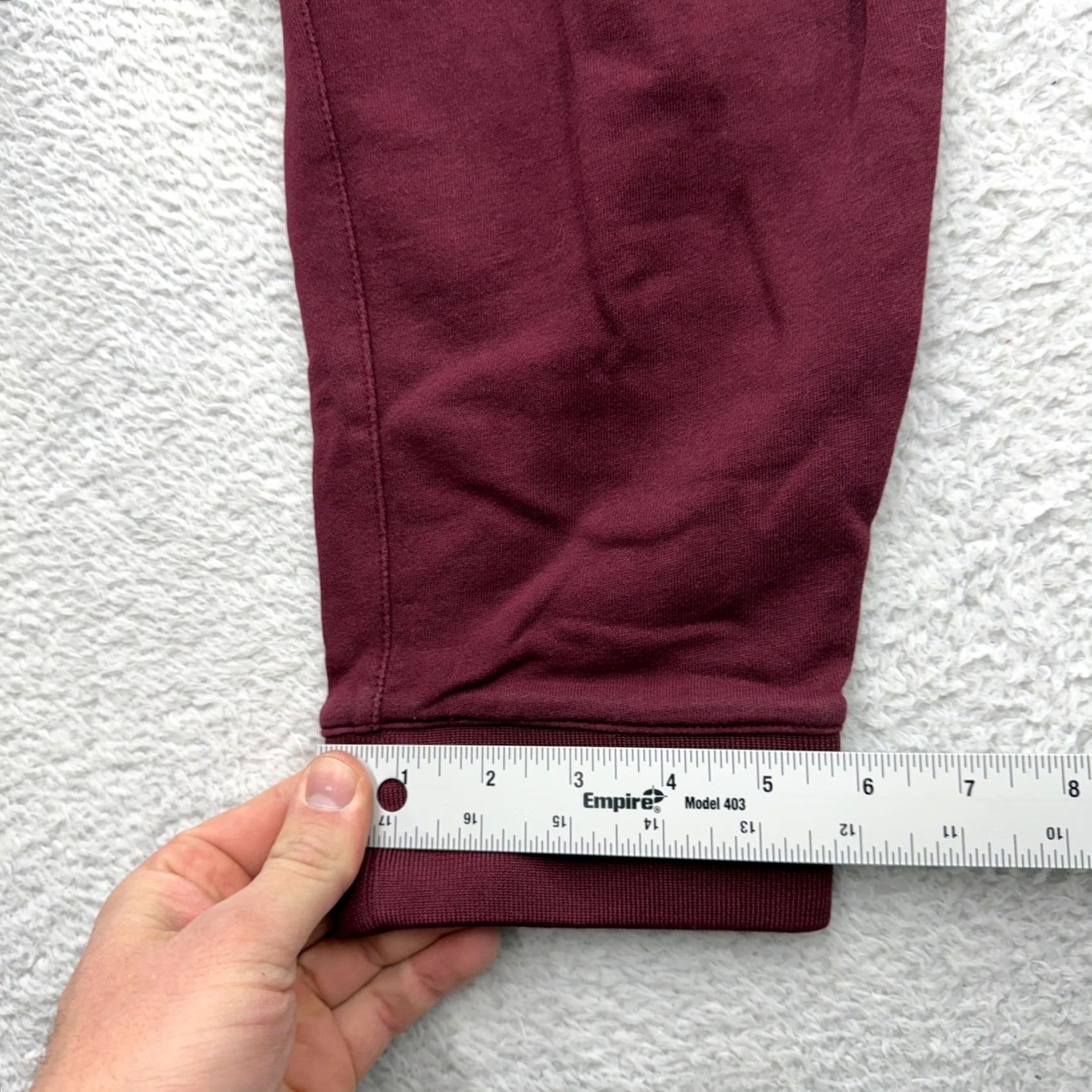 Armani Exchange Armani Exchange Mens Burgundy Logo Joggers Sweatpants XM001266 Size L Size US 33 - 4 Thumbnail