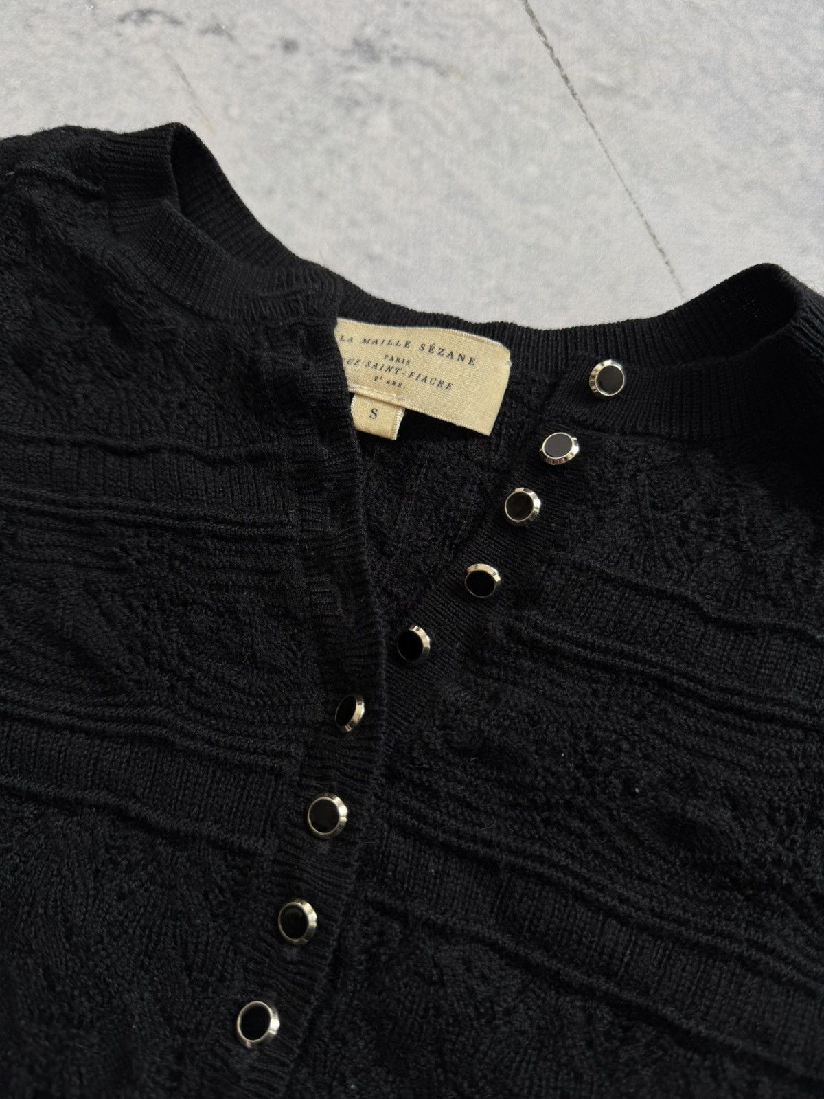 Sezane × Vintage 😍Sezane black sweater luxury size S Size S / US 4 / IT 40 - 6 Thumbnail
