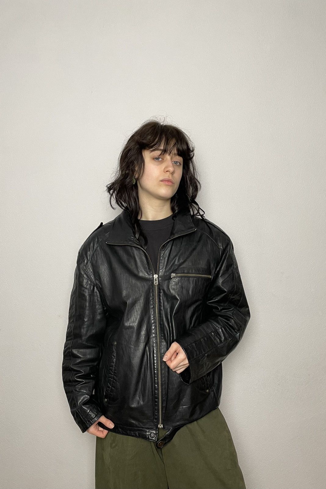 Diesel Vintage Black Diesel Leather Jacket Size US S / EU 44-46 / 1 - 2 Thumbnail