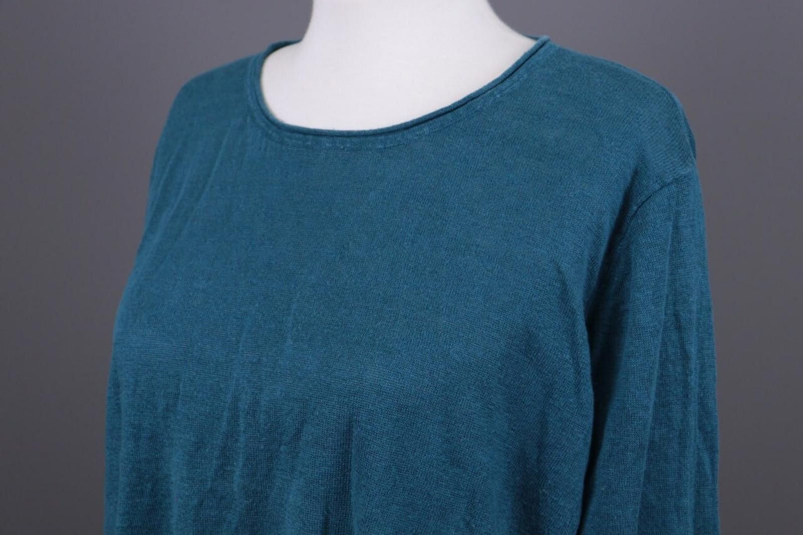 Designer Gudrun Sjoden Blue Linen Lagenlook A-Line Dress Size L Size L / US 10 / IT 46 - 6 Thumbnail