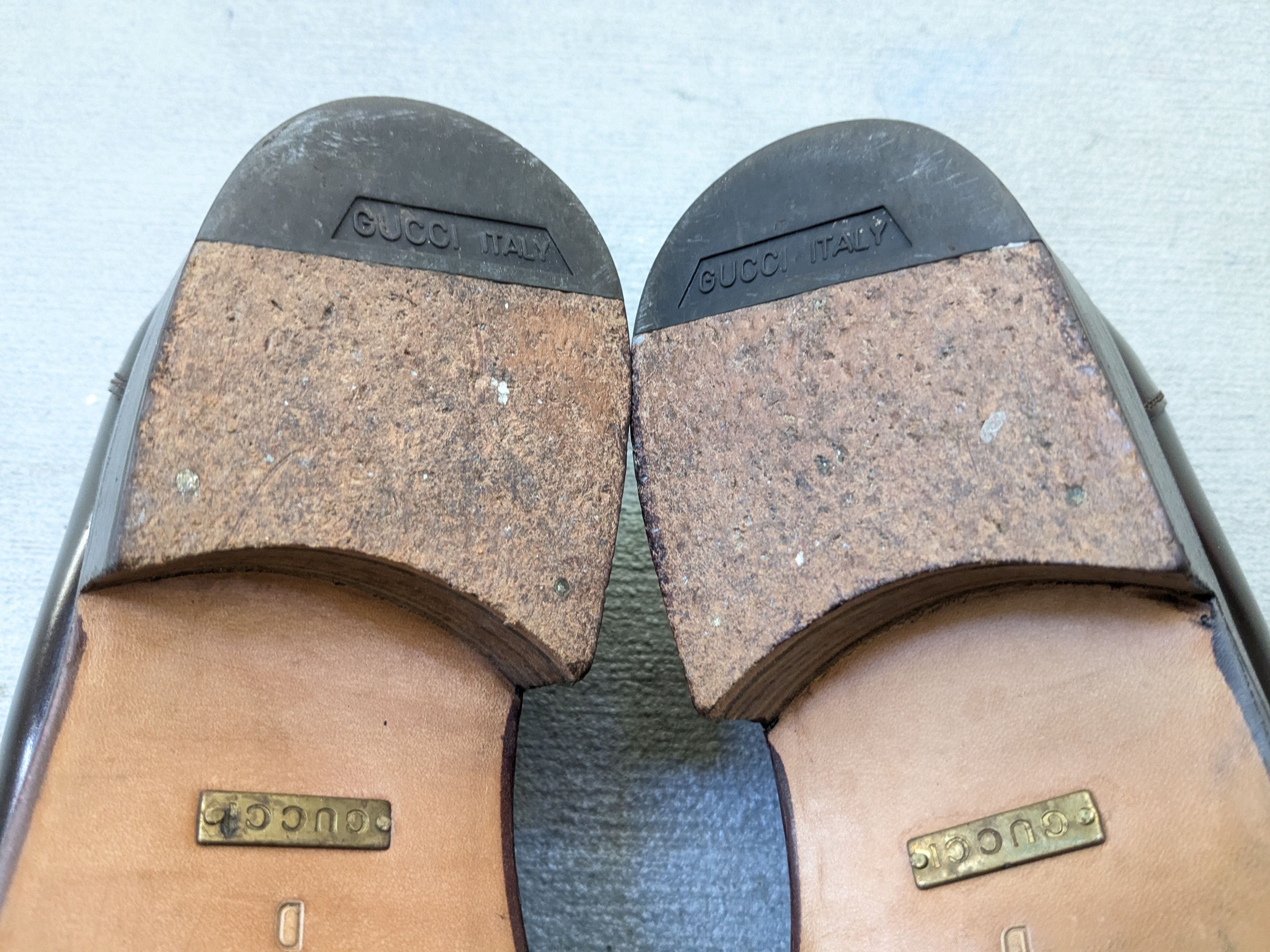 Gucci × Vintage Gucci Horsebit Loafers Brown 10 Slip Ons Snaffle Leather Size US 10 / EU 43 - 17 Thumbnail