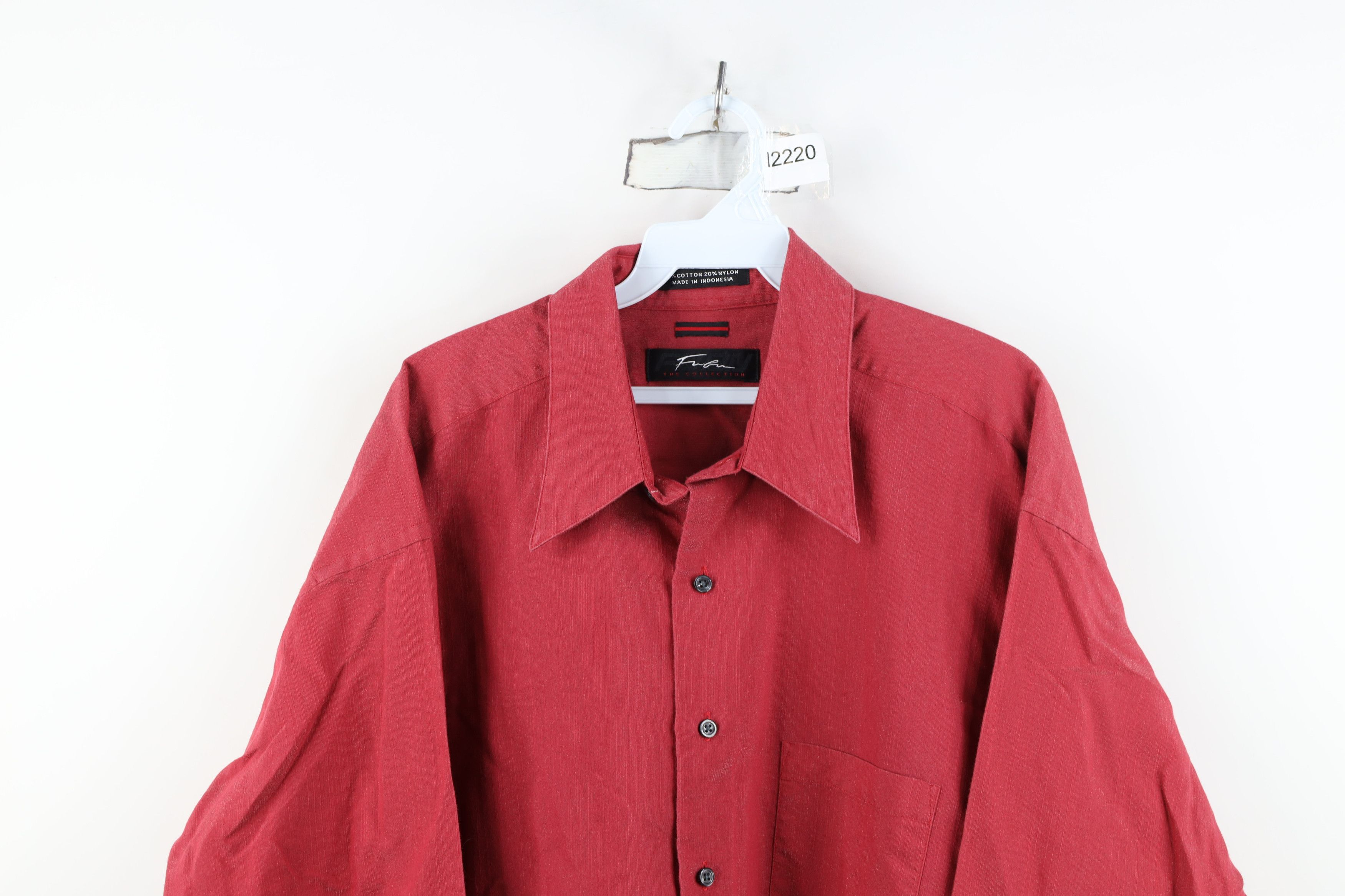 Fubu Vintage 90s Y2K FUBU Metallic Collared Button Shirt Red Size US L / EU 52-54 / 3 - 2 Thumbnail