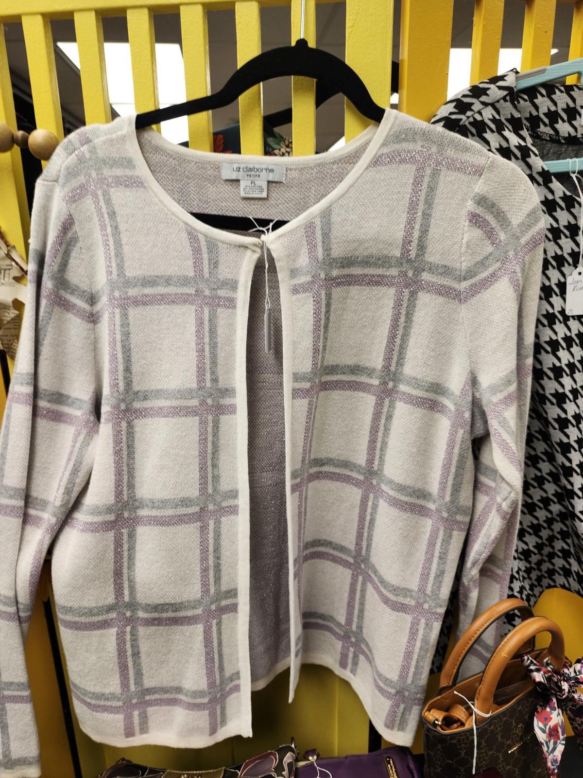 Designer Plum Liz Clairborne cardigan Size M / US 6-8 / IT 42-44 - 1 Preview