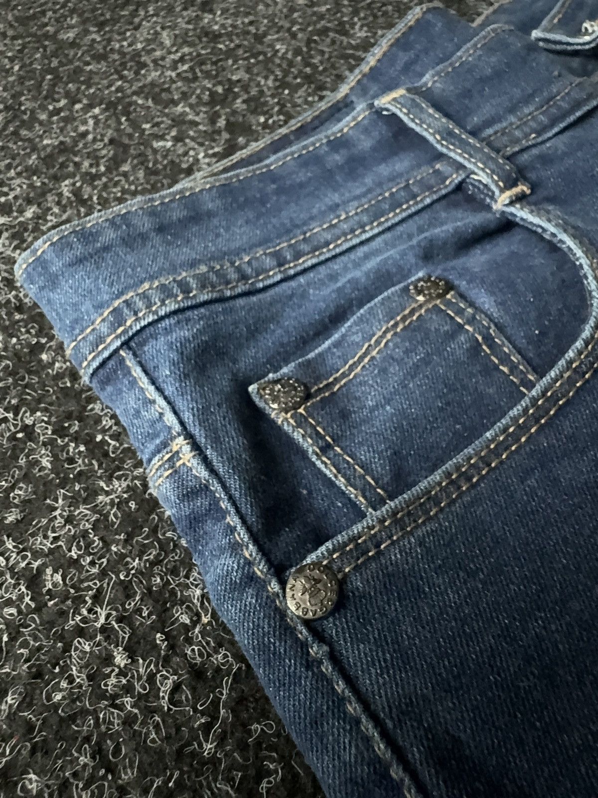 Dolce & Gabbana Designer Dolce & Gabbana Italy Distressed Straight Jeans Size 32" / US 10 / IT 46 - 10 Thumbnail
