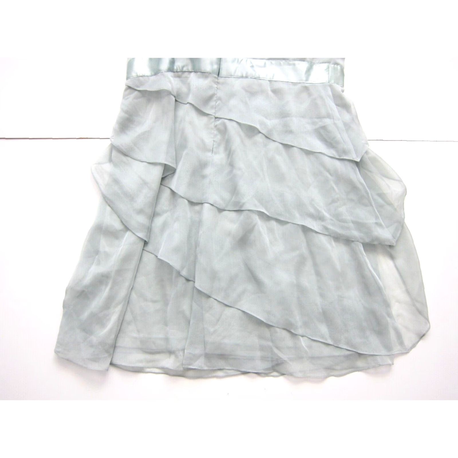 Adrianna Papell Adrianna Papell Mint Green Silky One Shoulder Ruched Party Formal Prom Dress 14 Size XL / US 12-14 / IT 48-50 - 5 Thumbnail