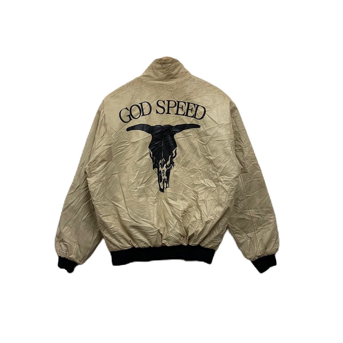 image of Godspeed Bomber Jacket in Cream, Men's (Size Large)