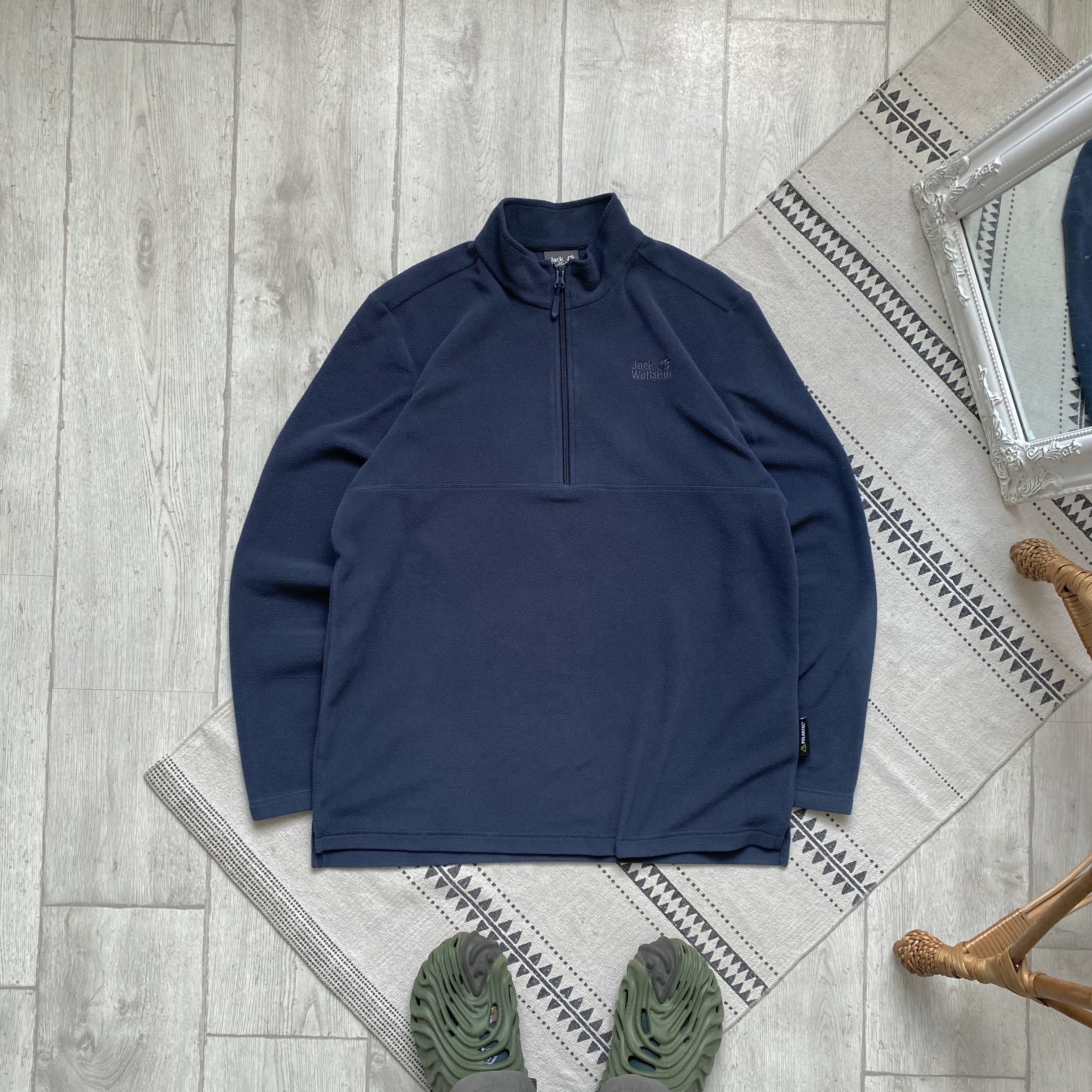 Jack Wolfskin 🐾 Gorpcore Jack Wolfskin Fleece Zip 1\3 Sweater outdoor Size US L / EU 52-54 / 3 - 1 Thumbnail