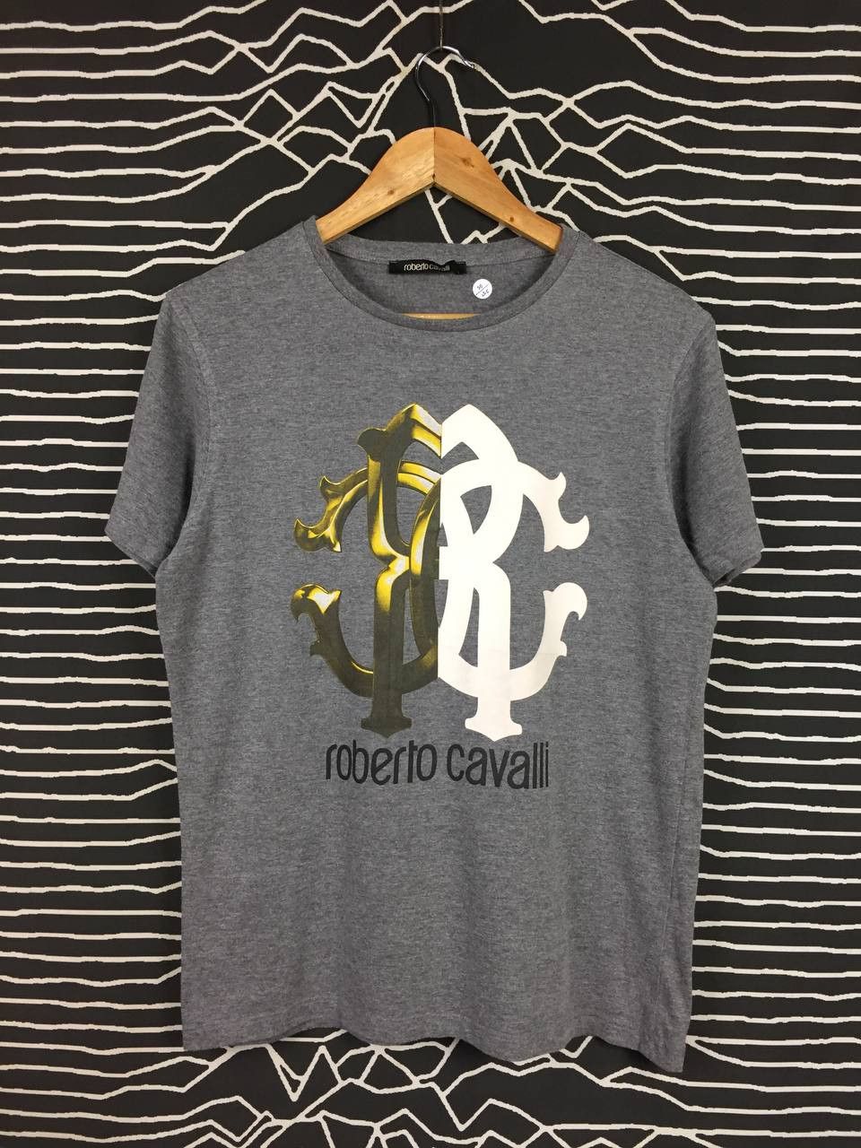 Just Cavalli × Roberto Cavalli Roberto Cavalli Monogram Logo Luxury Tee Size US L / EU 52-54 / 3 - 2 Thumbnail