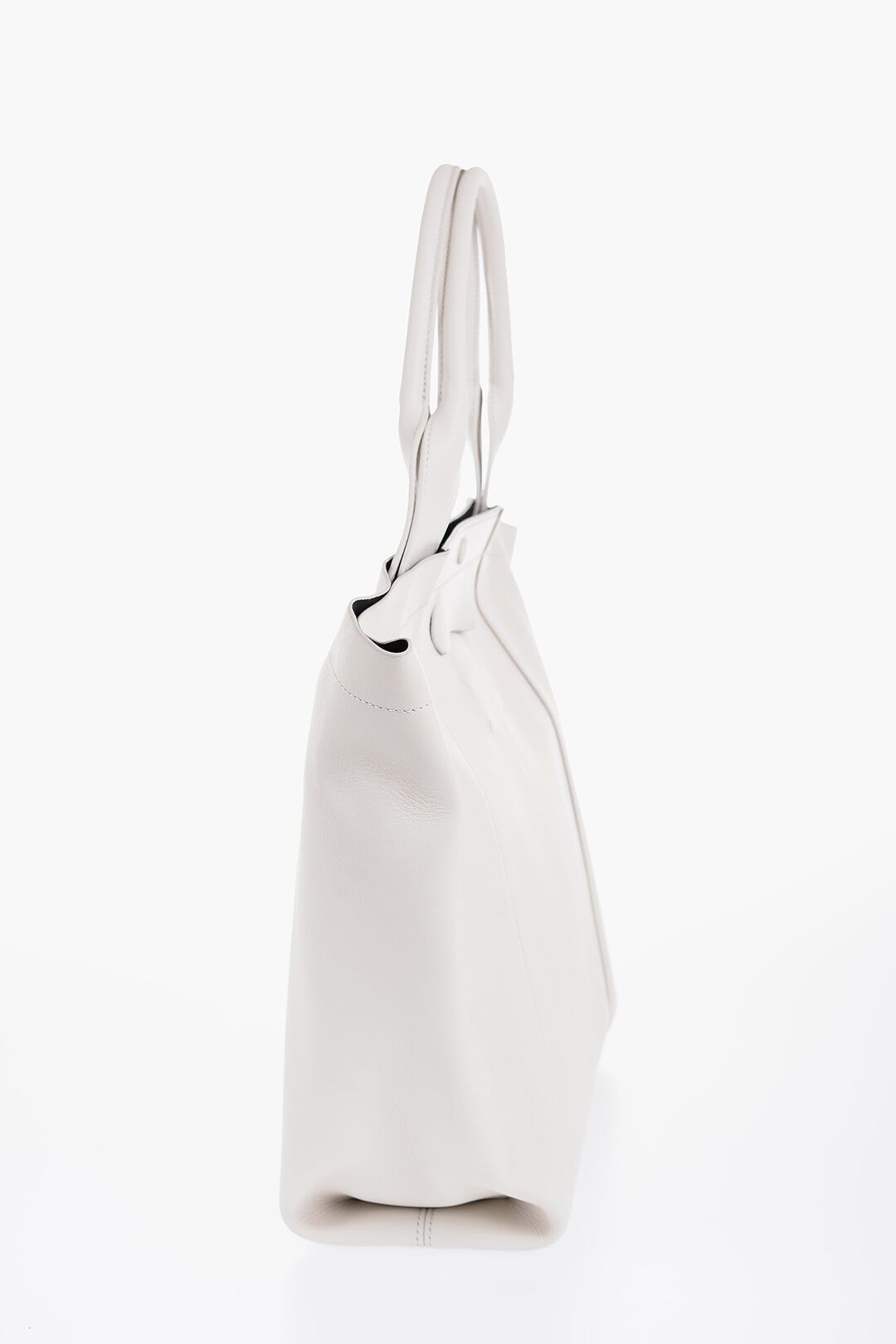 Maison Margiela og1mm1224 Size: OS / Vegan Leather Shopper Bag in White Size ONE SIZE - 3 Thumbnail